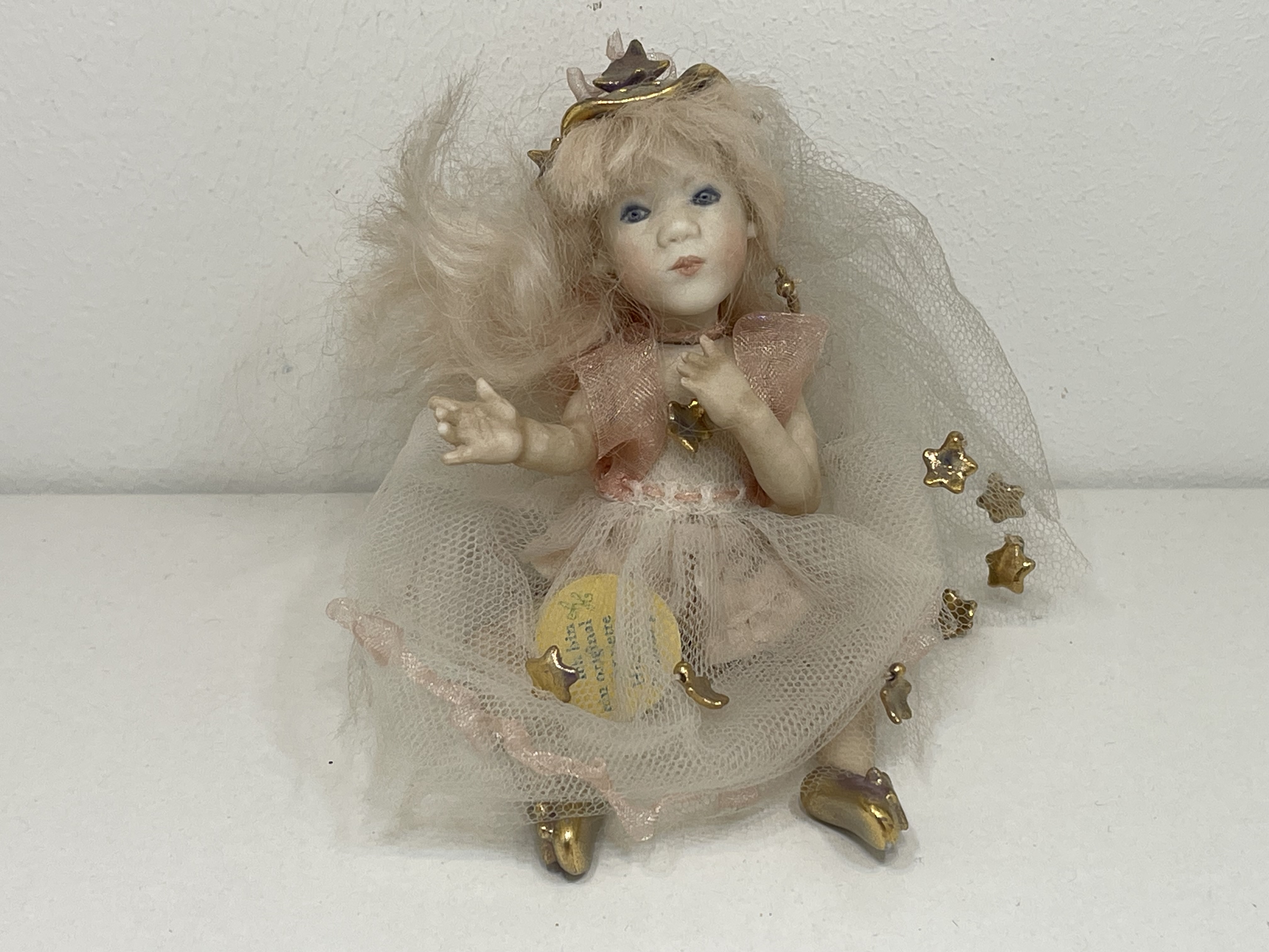 Annette Himstedt Winzlinge Porzellan Puppe 14 cm  Top Zustand