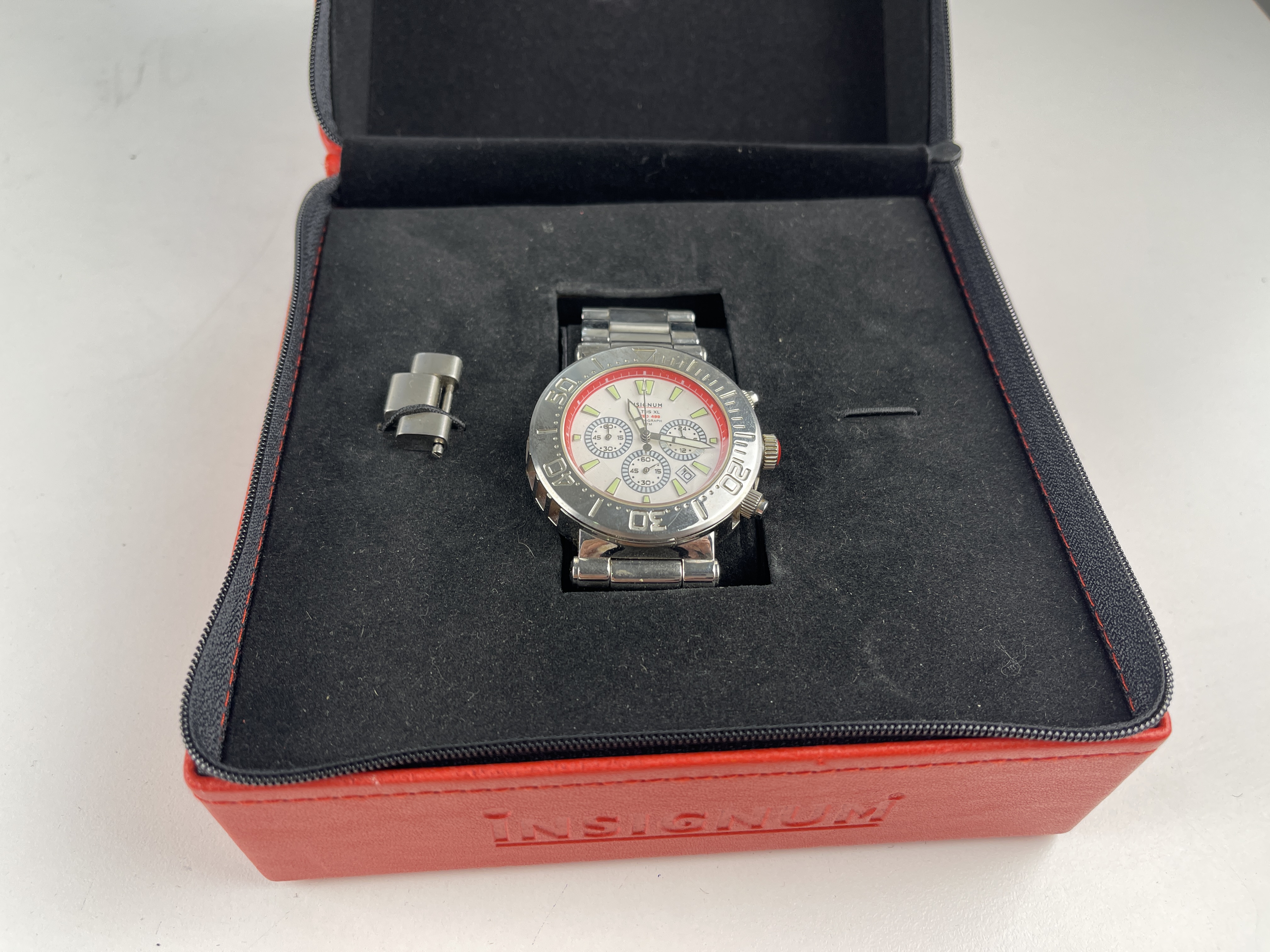 Insignum Herren Chronograph Armbanduhr -  Zustand siehe Fotos 