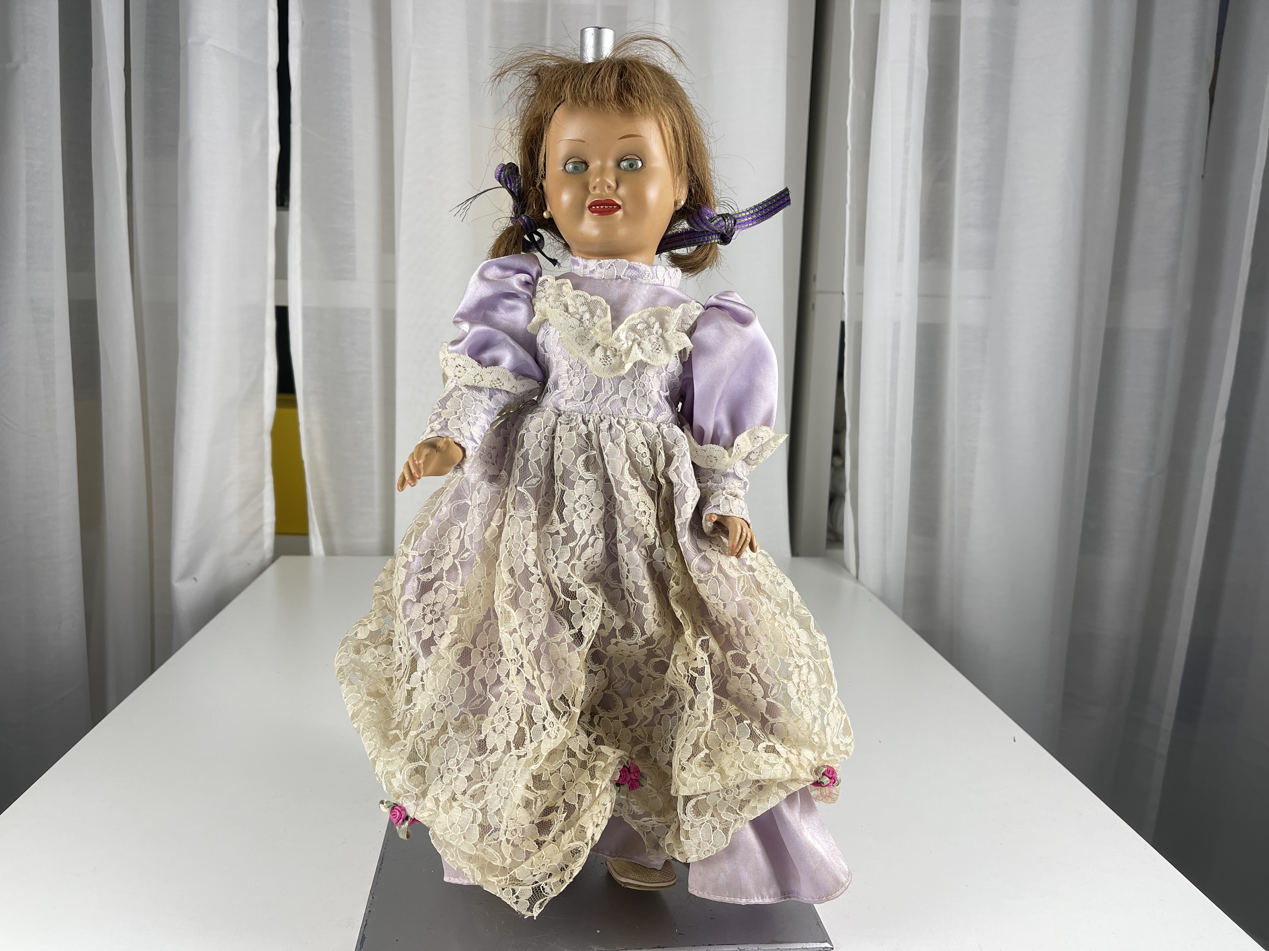 Vinyl Sammler Puppe 46 cm. Zustand siehe Fotos Raucherhaushalt