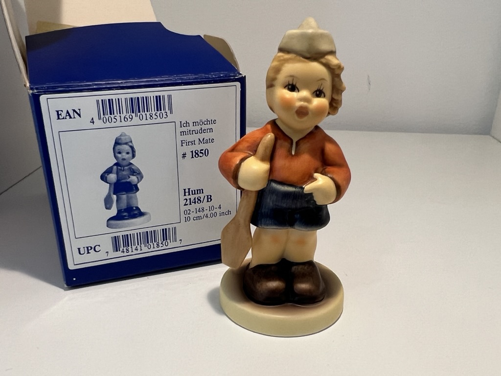  Hummel Figur 2148/B Ich möchte mitrudern 10,3 cm. 1 Wahl - Top Zustand  