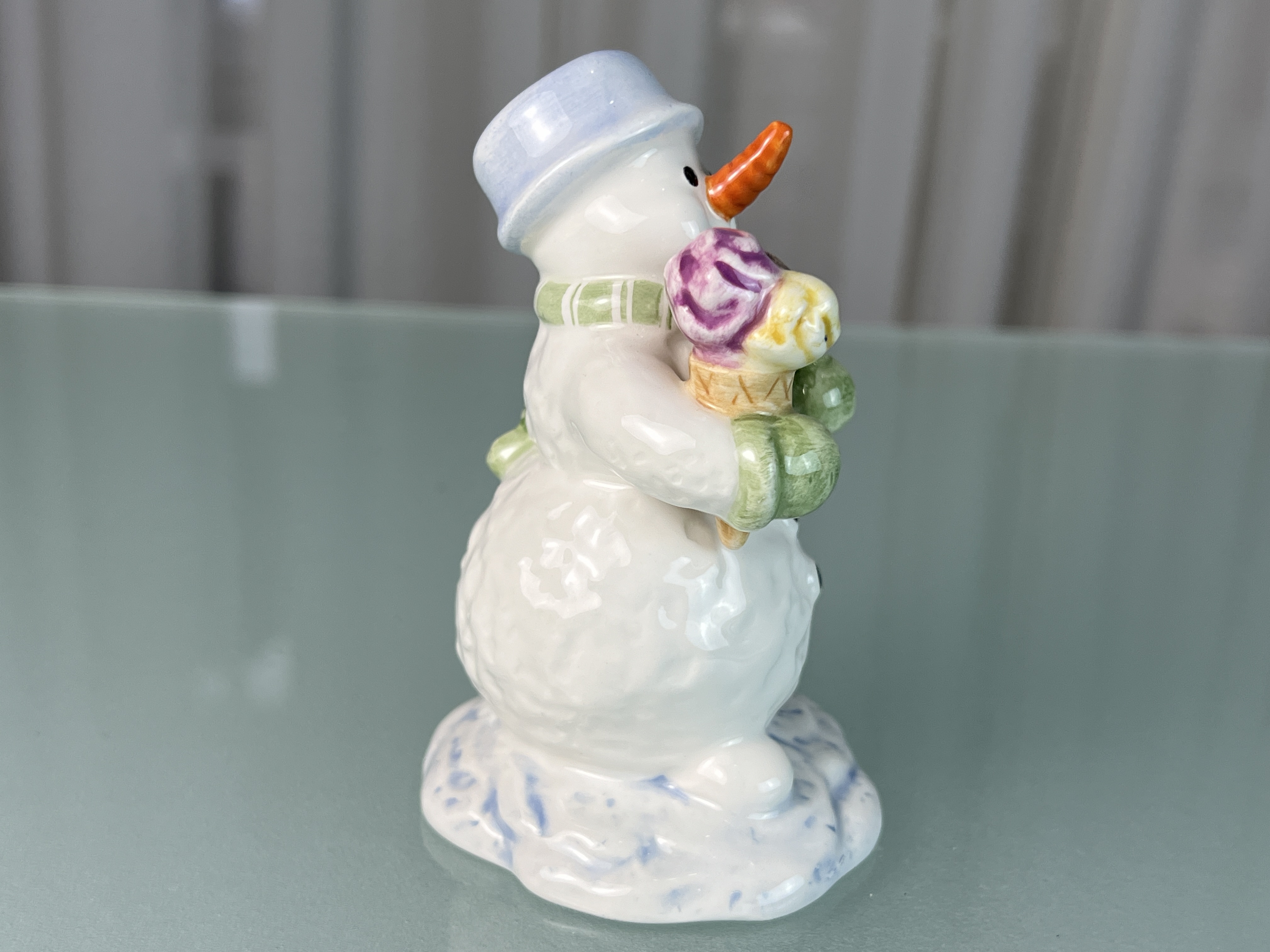  Goebel Figur Schneemann Porzellan Figur 10,5 cm. 1 Wahl. Top Zustand.  