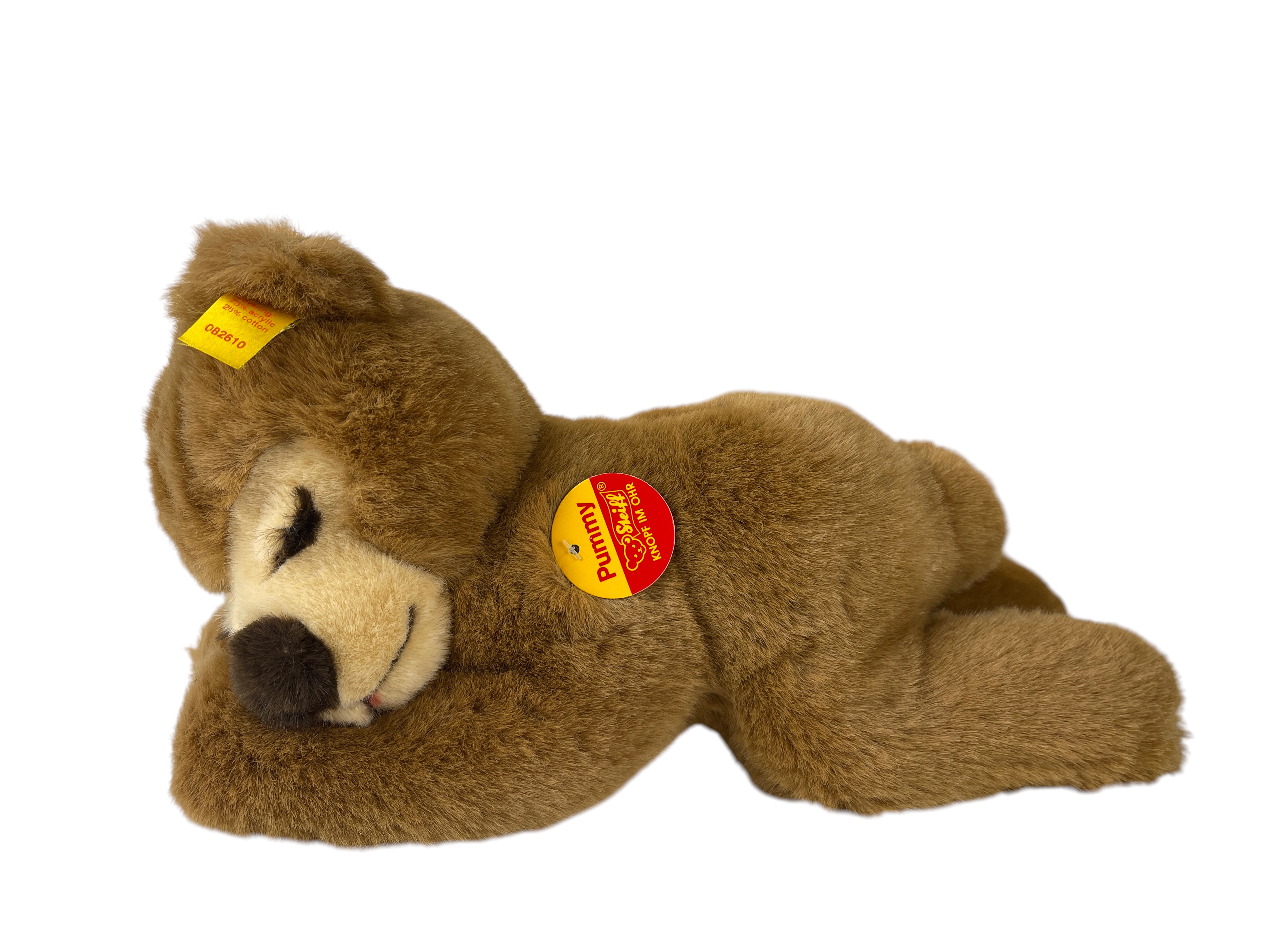 Steiff Tier 082610 Pummy Teddy Bär 15 x 28 cm.  Top Zustand   