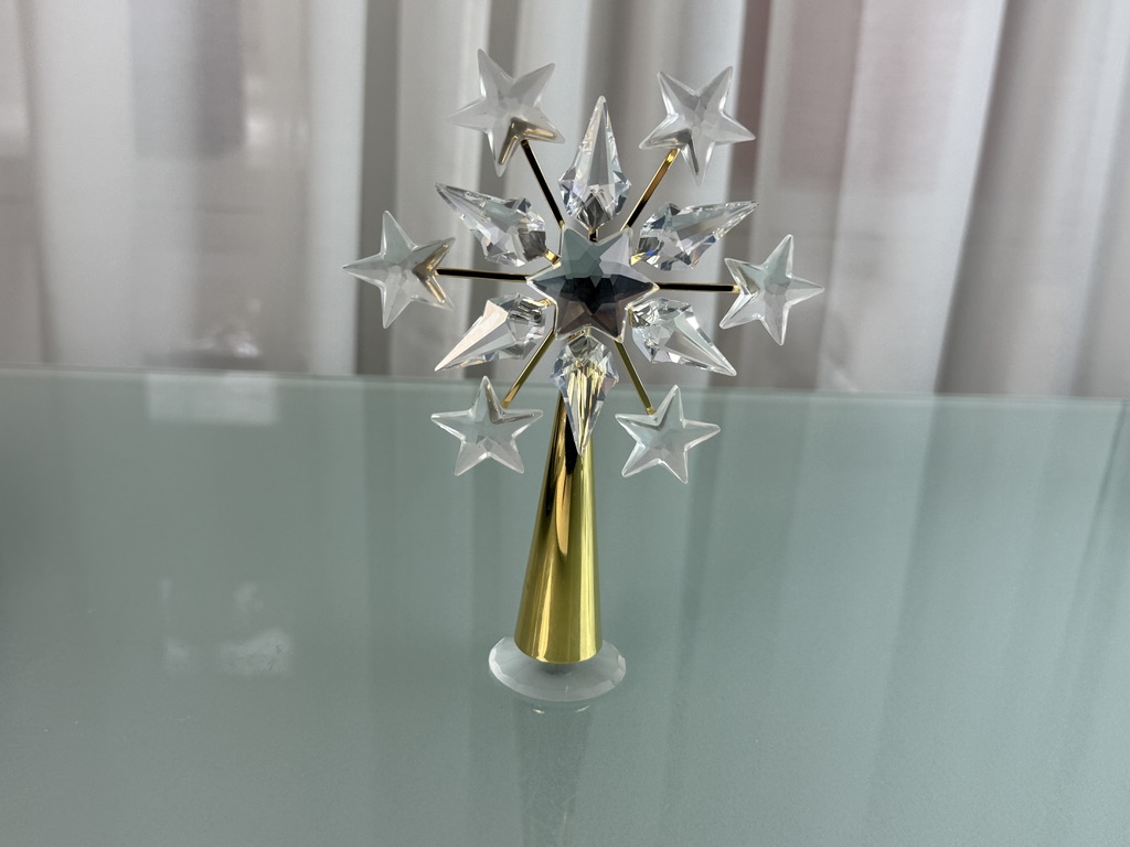  Swarovski Figur 632785 Tree Topper Gold 16,2 cm Top Zustand   