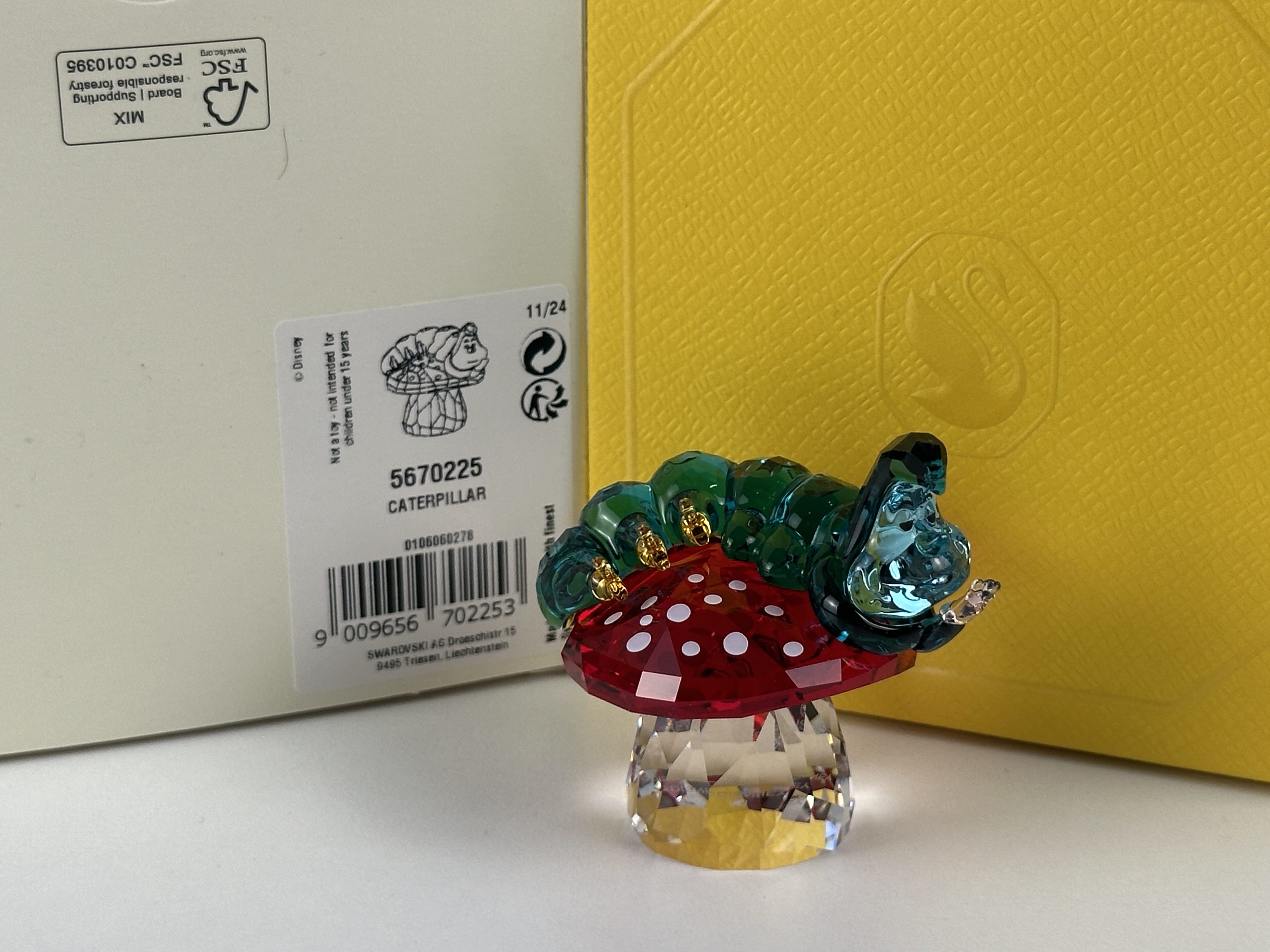 Swarovski Figur 5670225 Disney Alice im Wunderland Caterpillar 5,5 cm Neuware