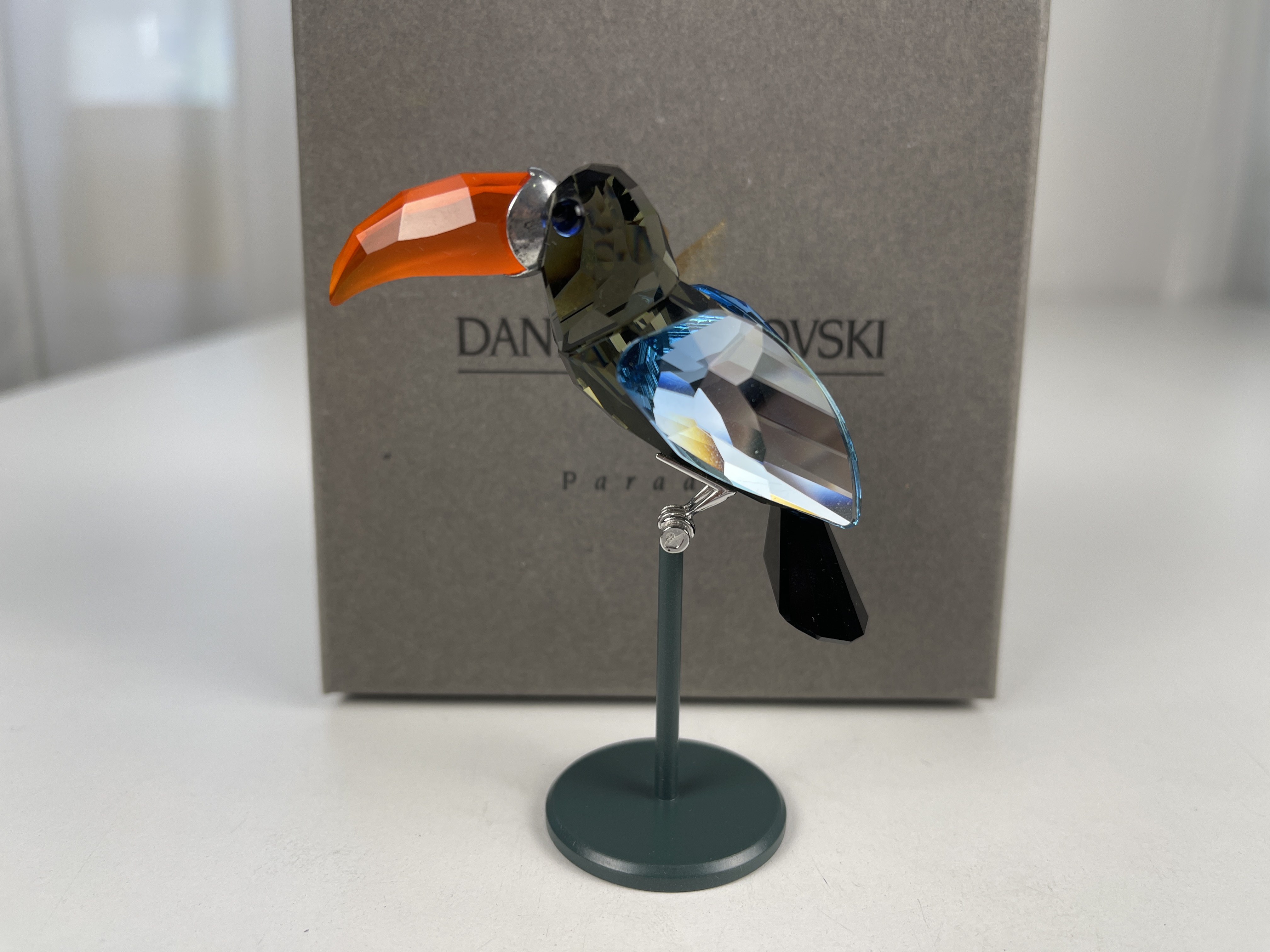 Swarovski Figur 284062 Paradise Black Diamond Bamba Vogel 7,5 cm + Kiste & Zertifikat Zustand siehe Fotos 