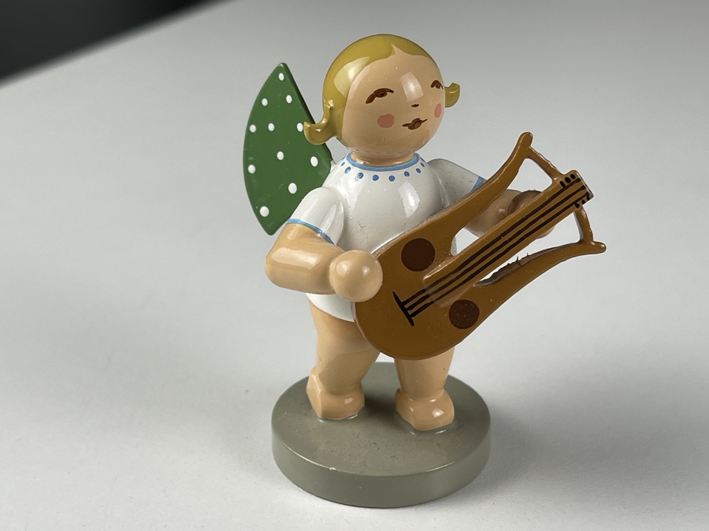 Erzgebirge Wendt und Kühn Erzgebirge Figur Engel 6 cm. Top Zustand   