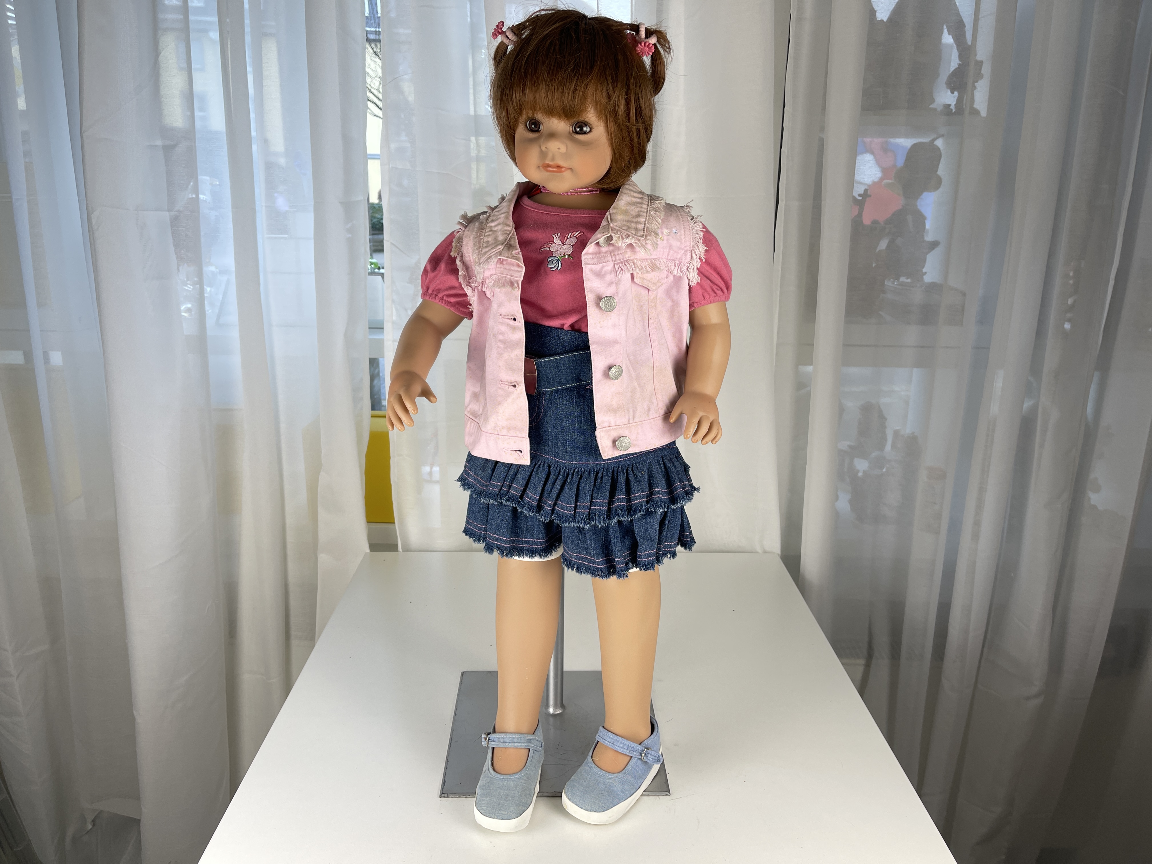 Künstlerpuppe Sammler Puppe 80 cm. Schmutzig