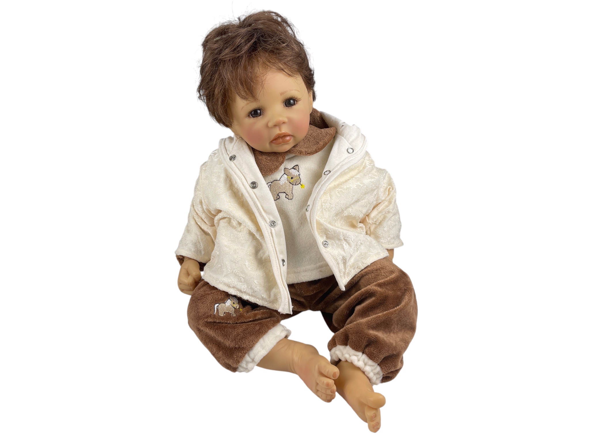 Monika Levenig Künstlerpuppe Vinyl Puppe 55 cm. leicht Schmutzig    