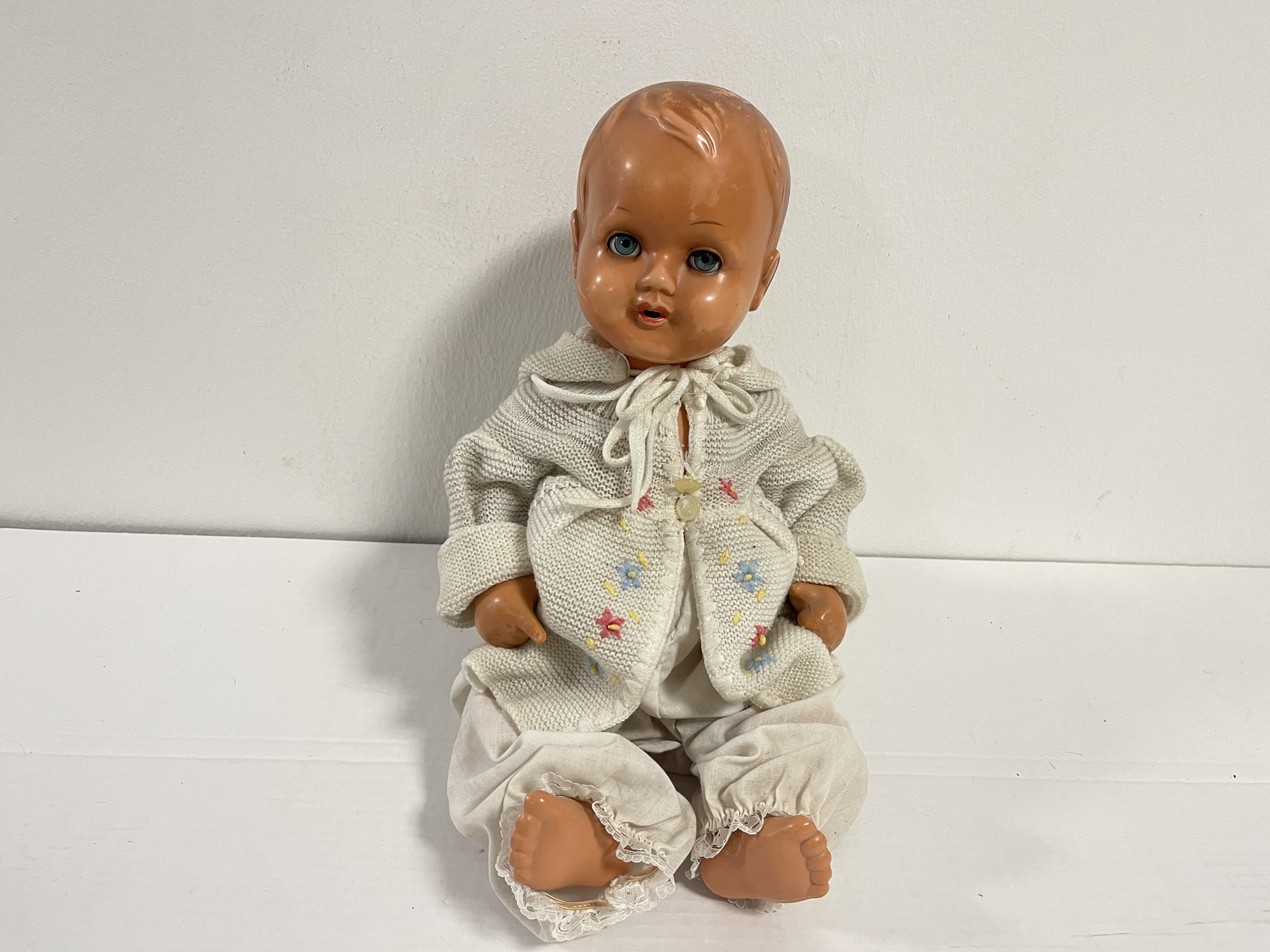 Künstlerpuppe alte Sammler Zelluloid Puppe 42 cm Zustand Siehe Fotos