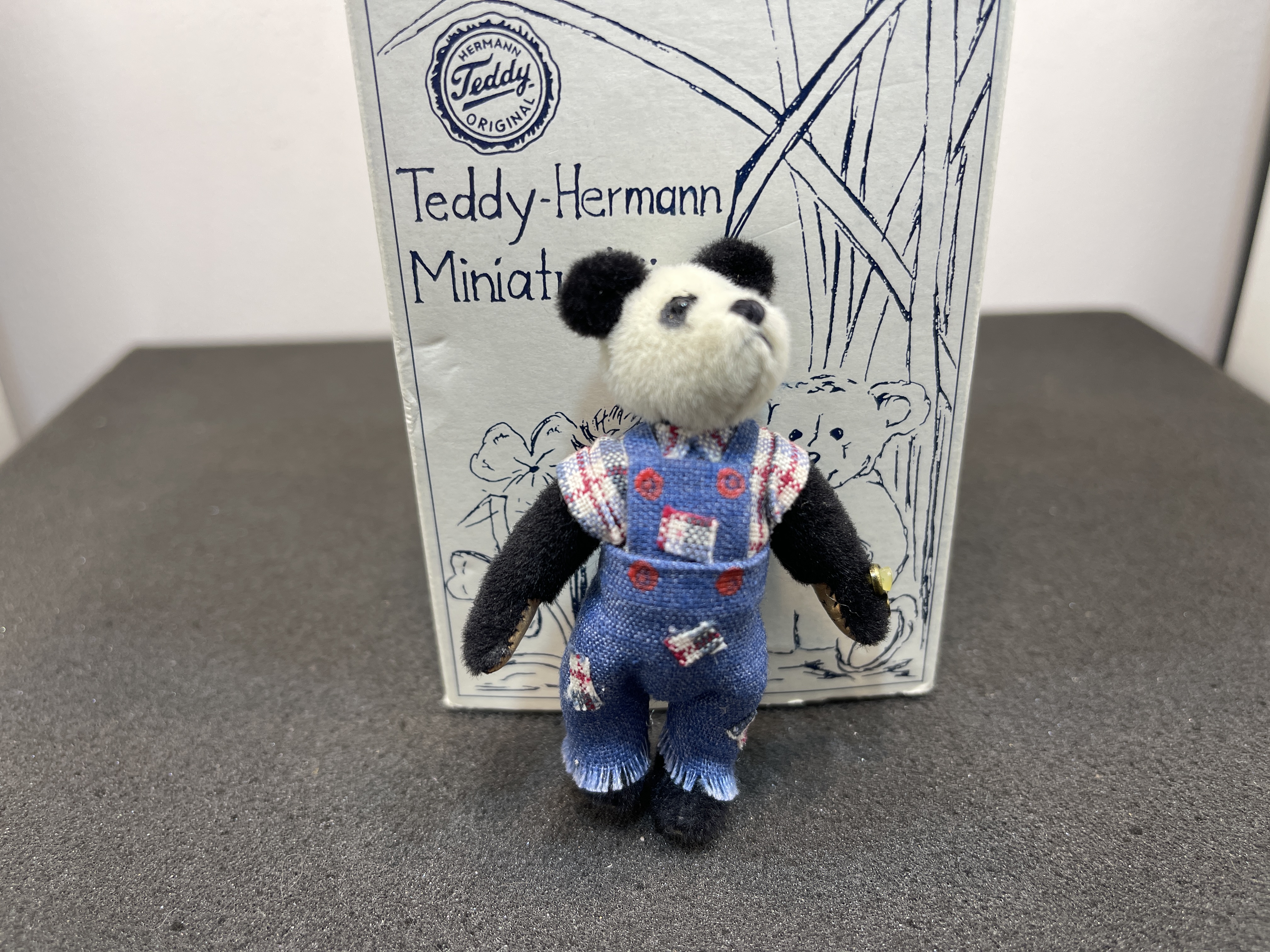 Hermann - Teddy Bär 8 cm. Top Zustand mit OVP   