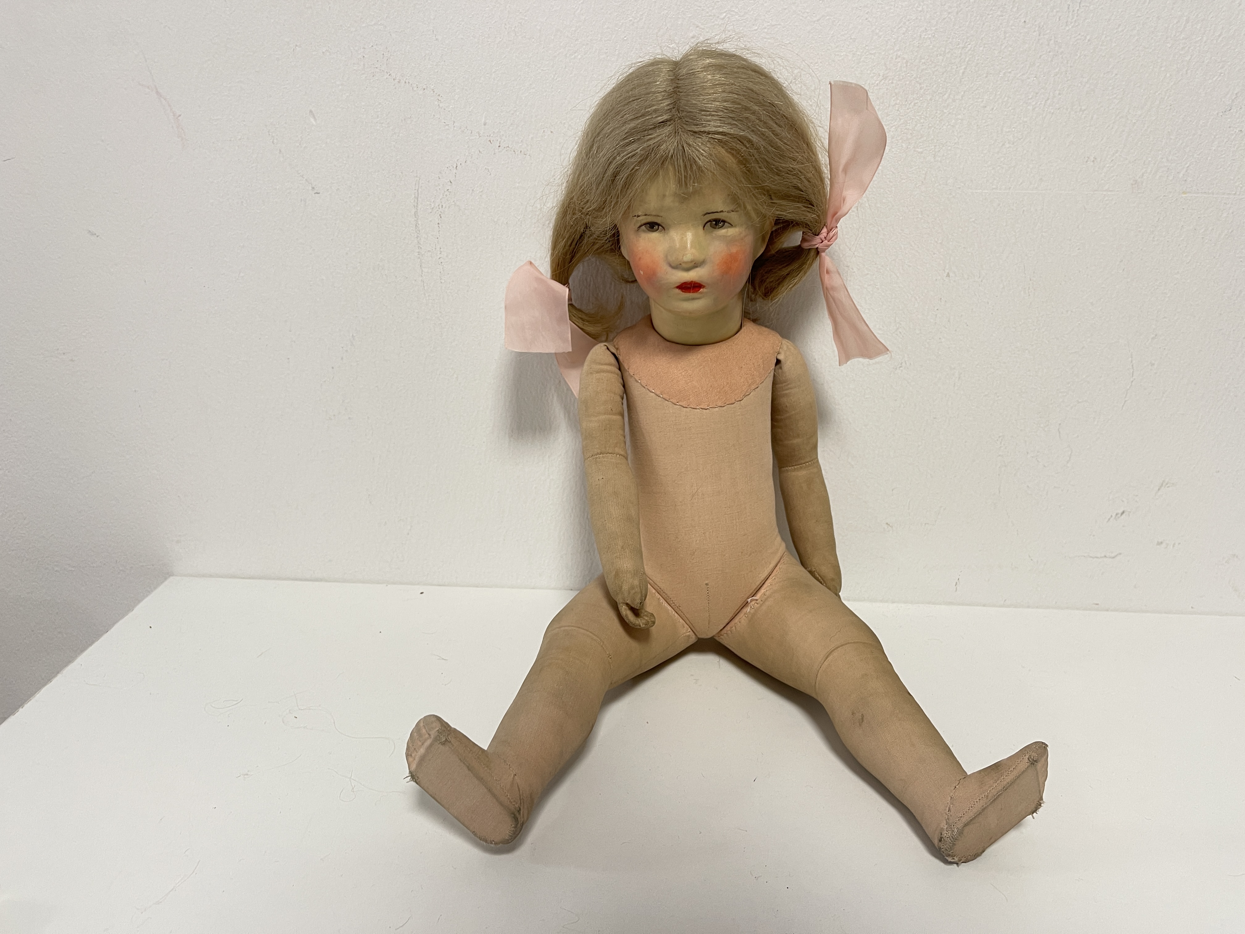 Alte Käthe Kruse Puppe Sammlerpuppe 48 cm - Zustand siehe Fotos 
