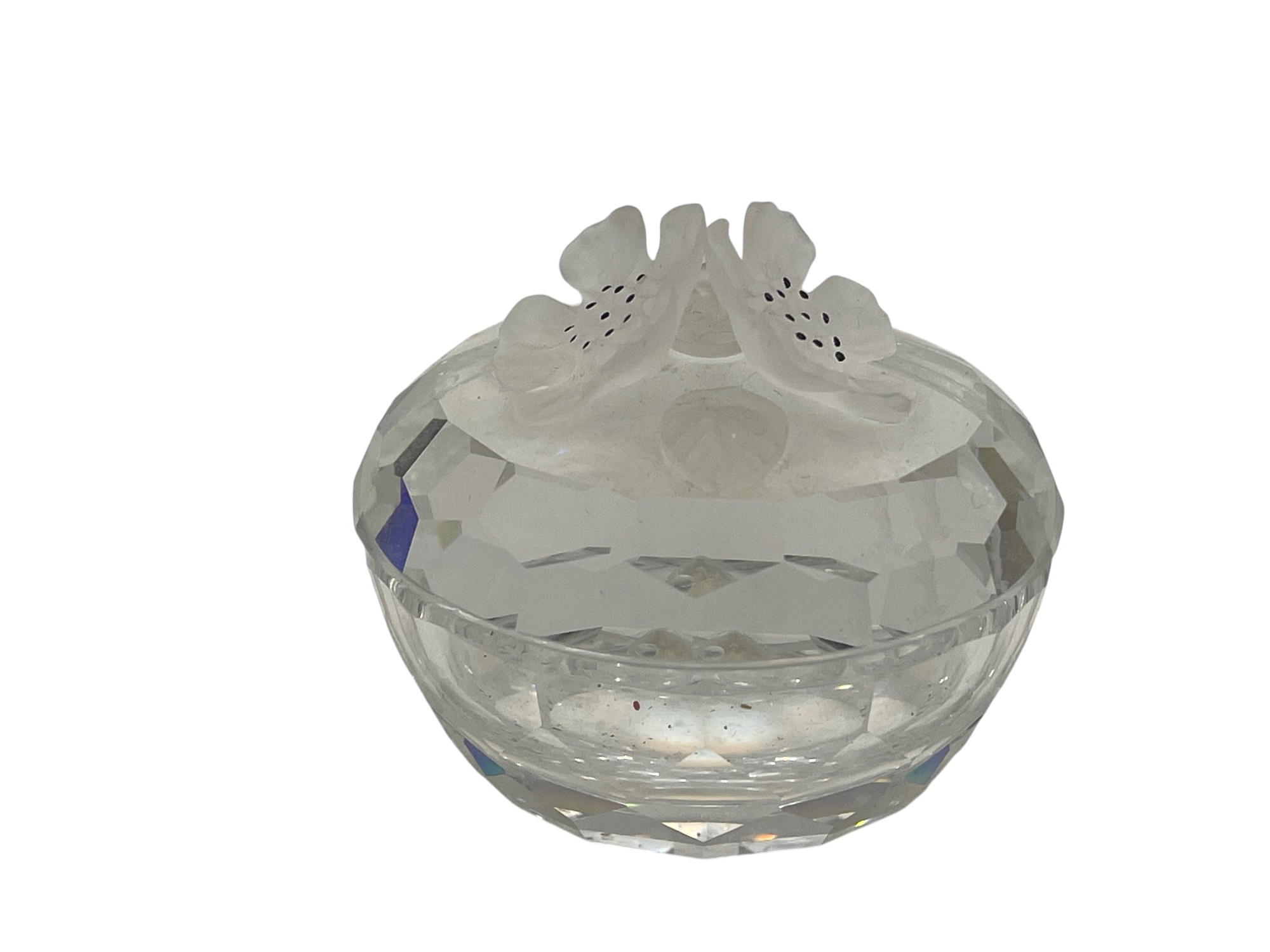 Swarovski Figur 010068 Blumen Dose 7 cm.Top Zustand   