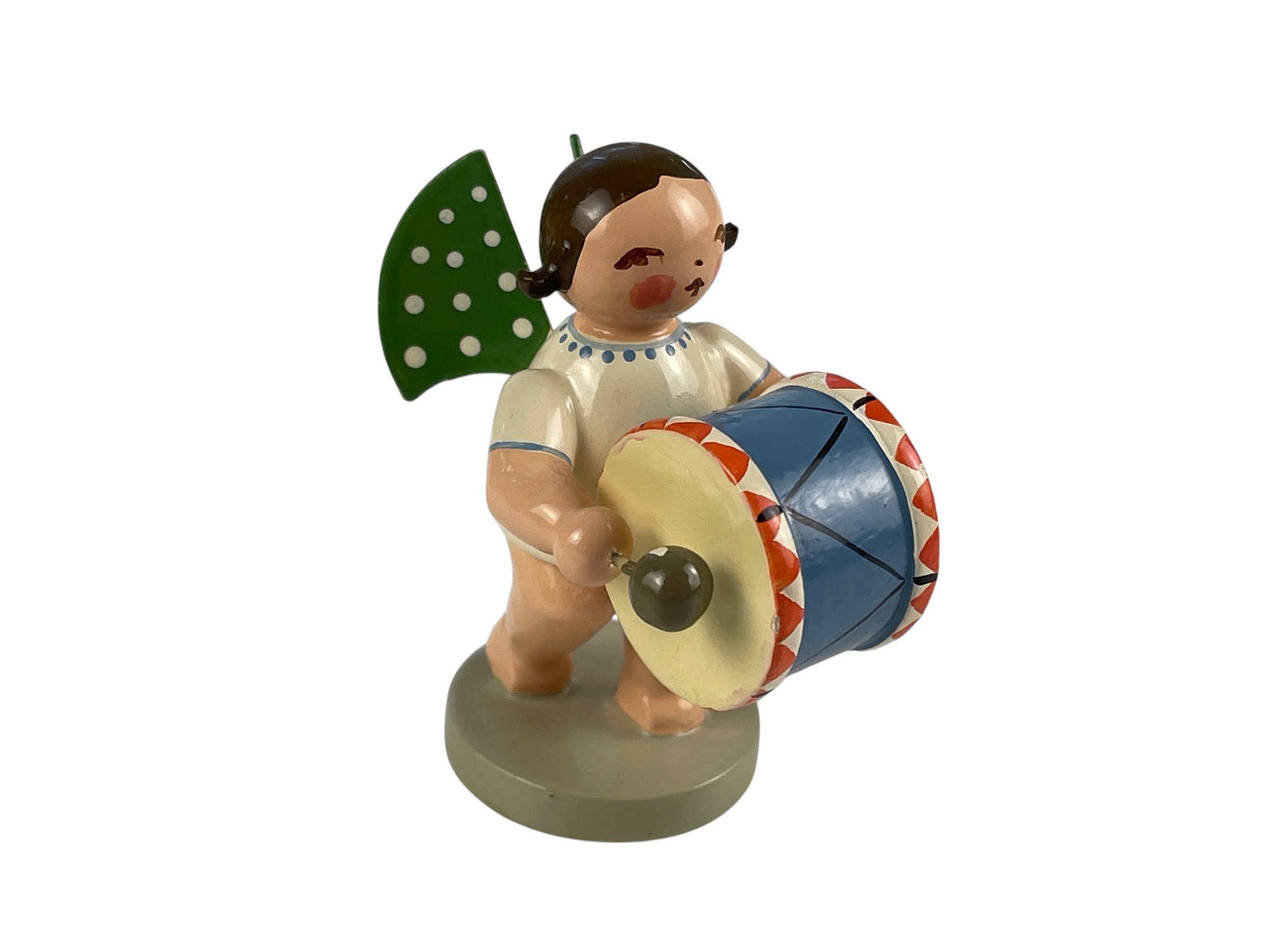  Erzgebirge Figur Engel 6 cm. Zustand siehe Fotos  