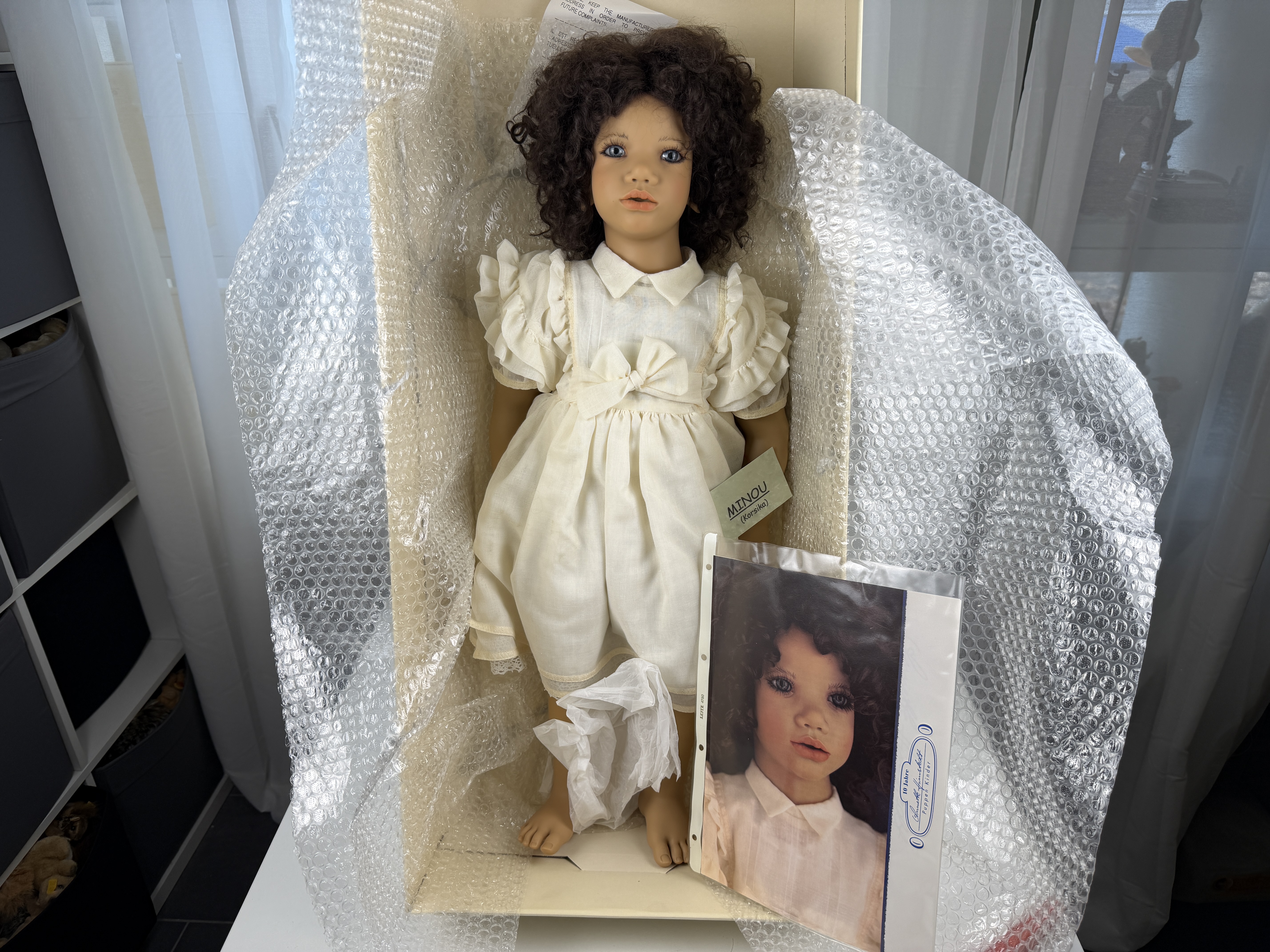 Künstlerpuppe Annette Himstedt Puppe Minou 71 cm. Top Zustand 