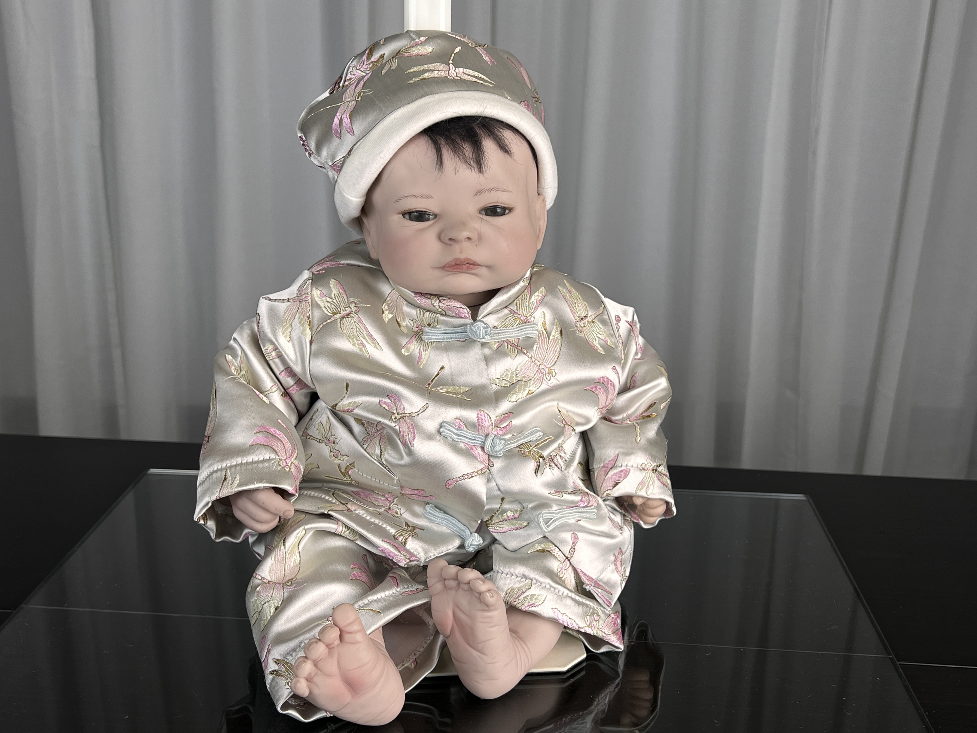 Sheila Michael Künstlerpuppe Vinyl Puppe 45 cm. Top Zustand 