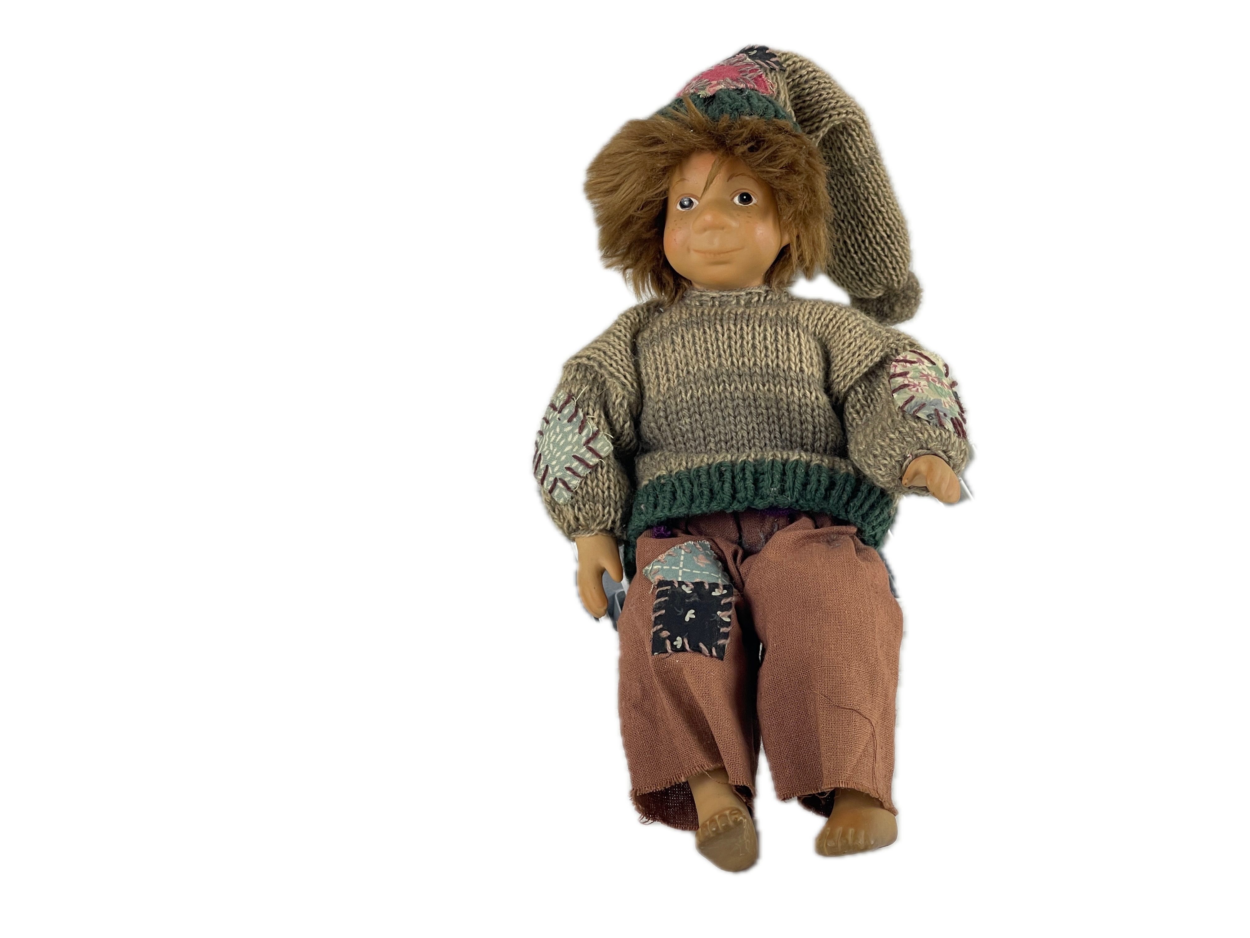 Porzellan Künstlerpuppe Puppe 22 cm. Top Zustand    