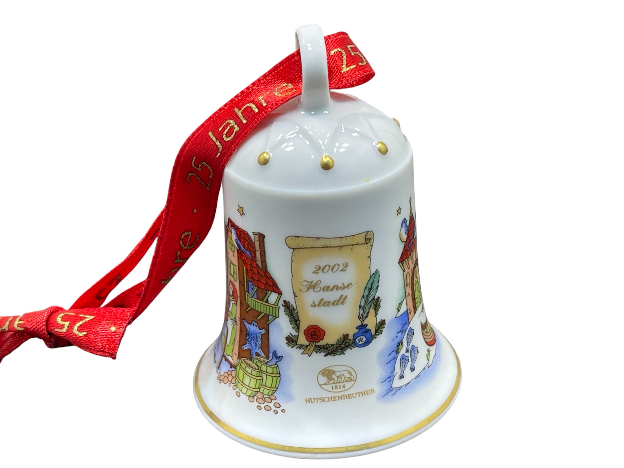  Hutschenreuther 2002 Weihnachtsglocke  7 cm. Top Zustand.        