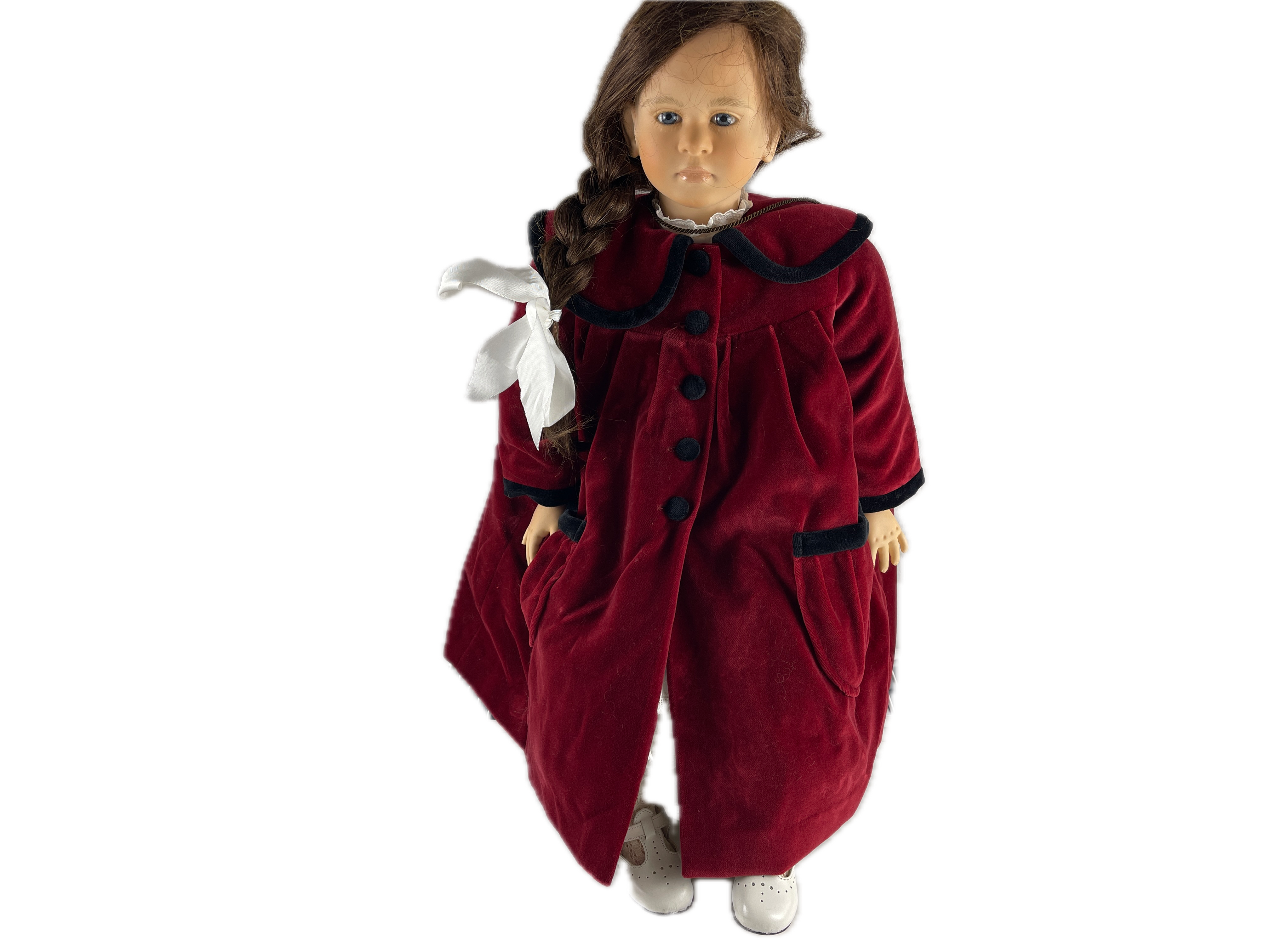 Künstlerpuppe Ruth Treffeisen Vinyl Puppe 62 cm. Top Zustand