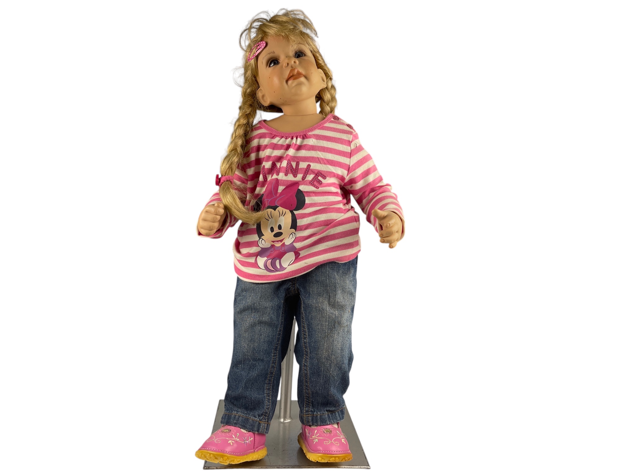 Monika Levenig Künstlerpuppe Vinyl Puppe 68 cm. leicht Schmutzig  