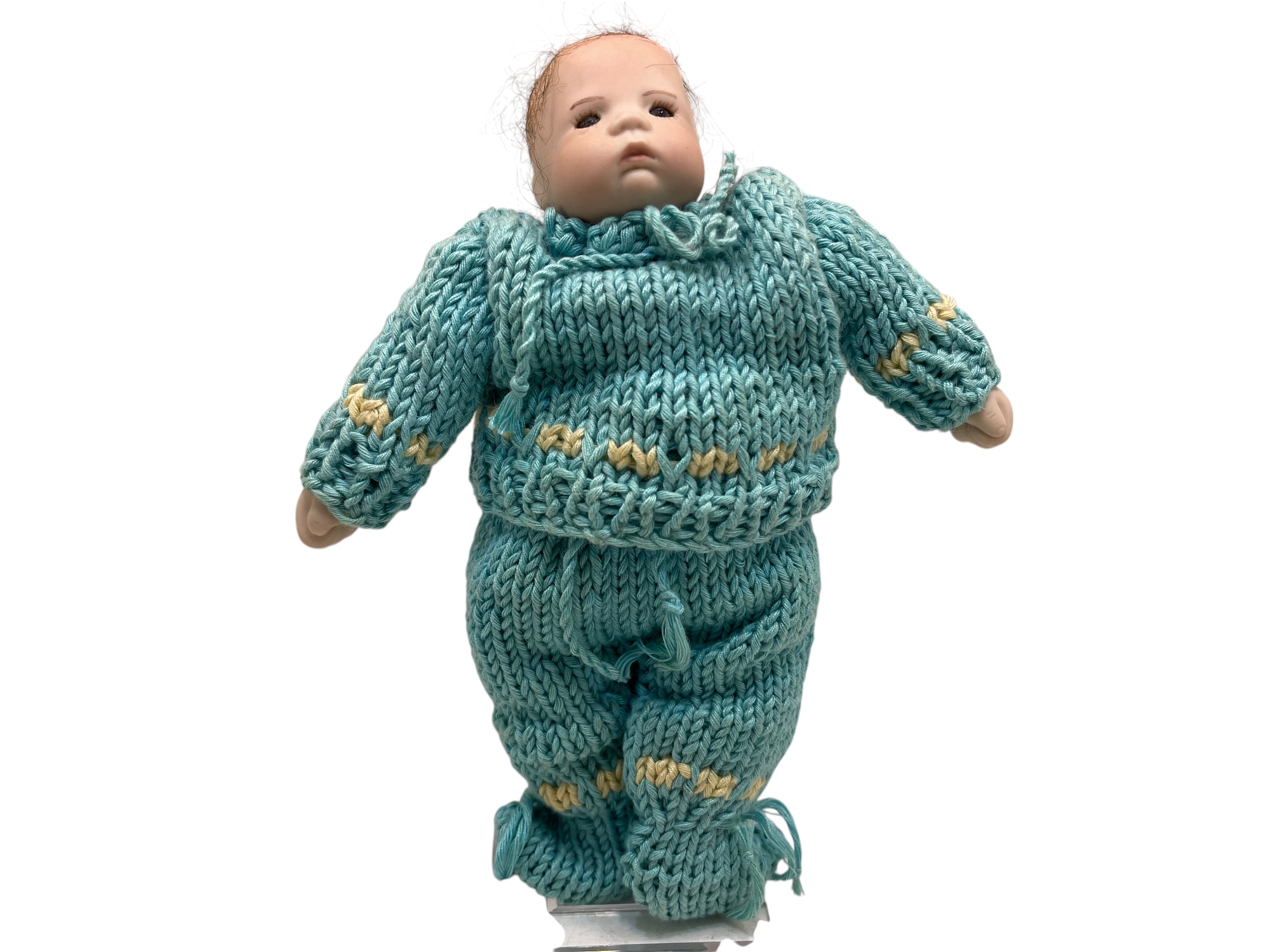 Sammler Puppe Porzellan Puppe 19 cm. Top Zustand   