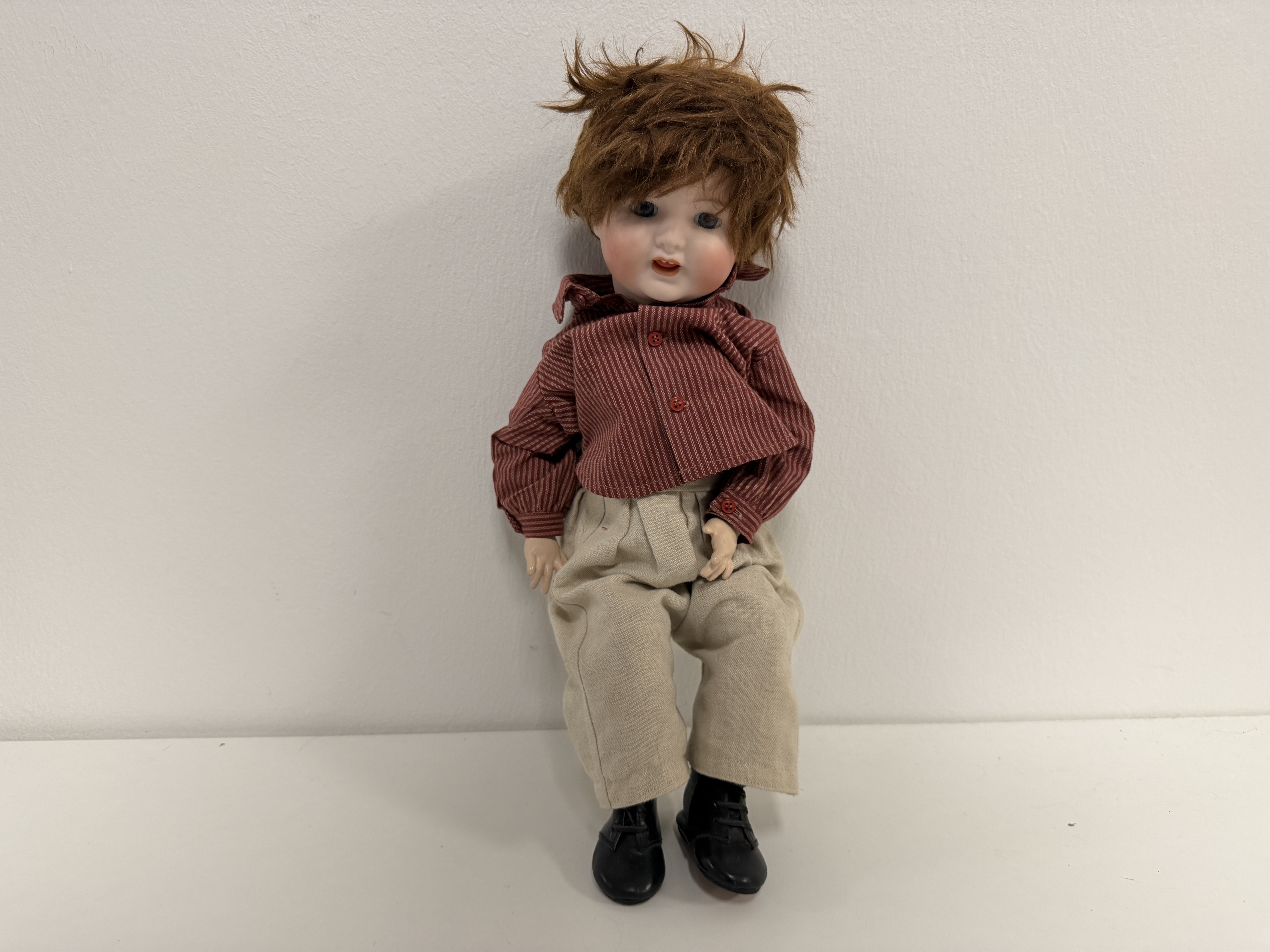 Künstlerpuppe Sammler Porzellankopf Puppe 46 cm Top Zustand Siehe Foto   
