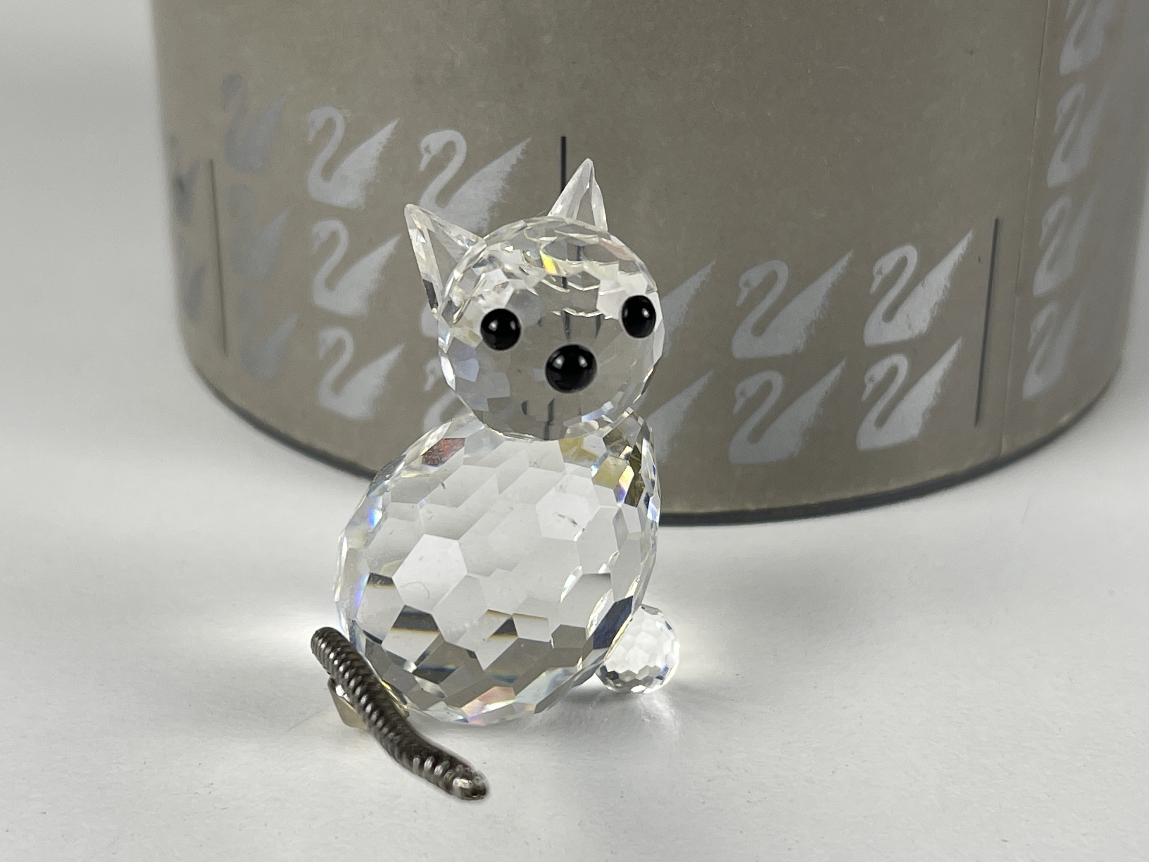Swarovski Figur 010011 Katze 3,3 cm. Mit Ovp + Zertifikat. Top Zustand  
