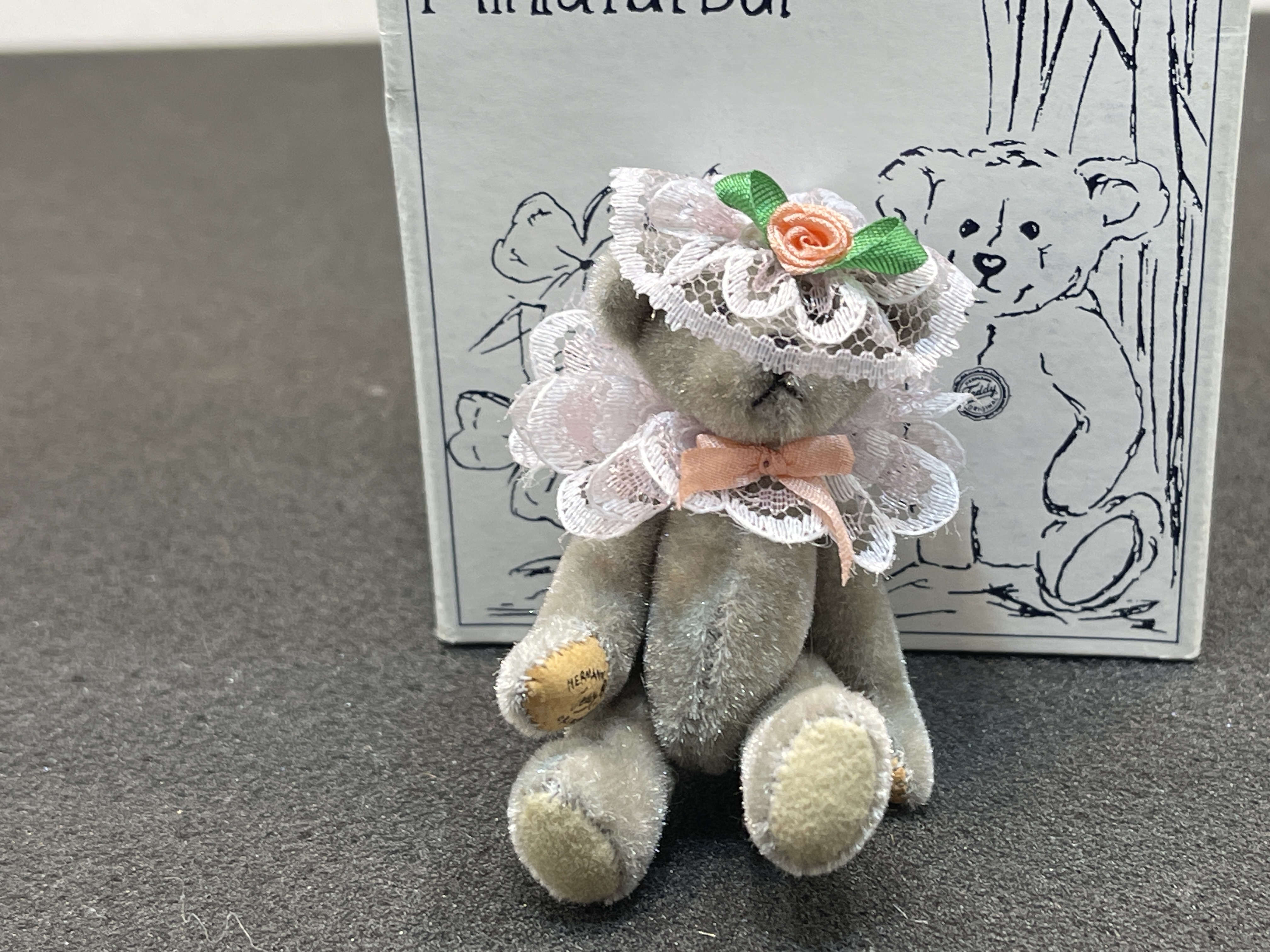 Hermann - Teddy Bär 6,5 cm. Top Zustand mit OVP 