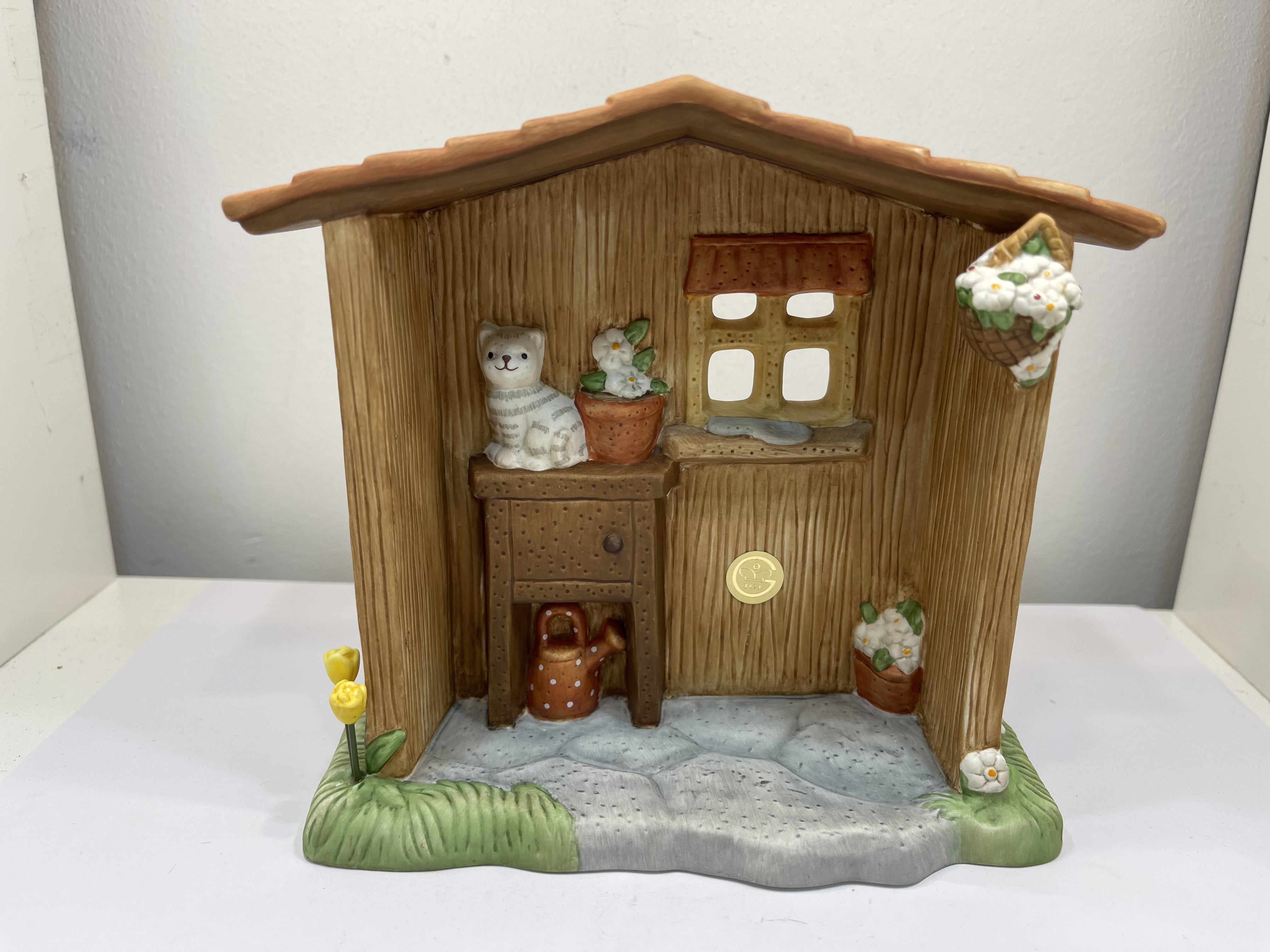 Goebel Figur Nina und Marco unser Gartenhäuschen 14,5 x 15,5 cm - Top Zustand  