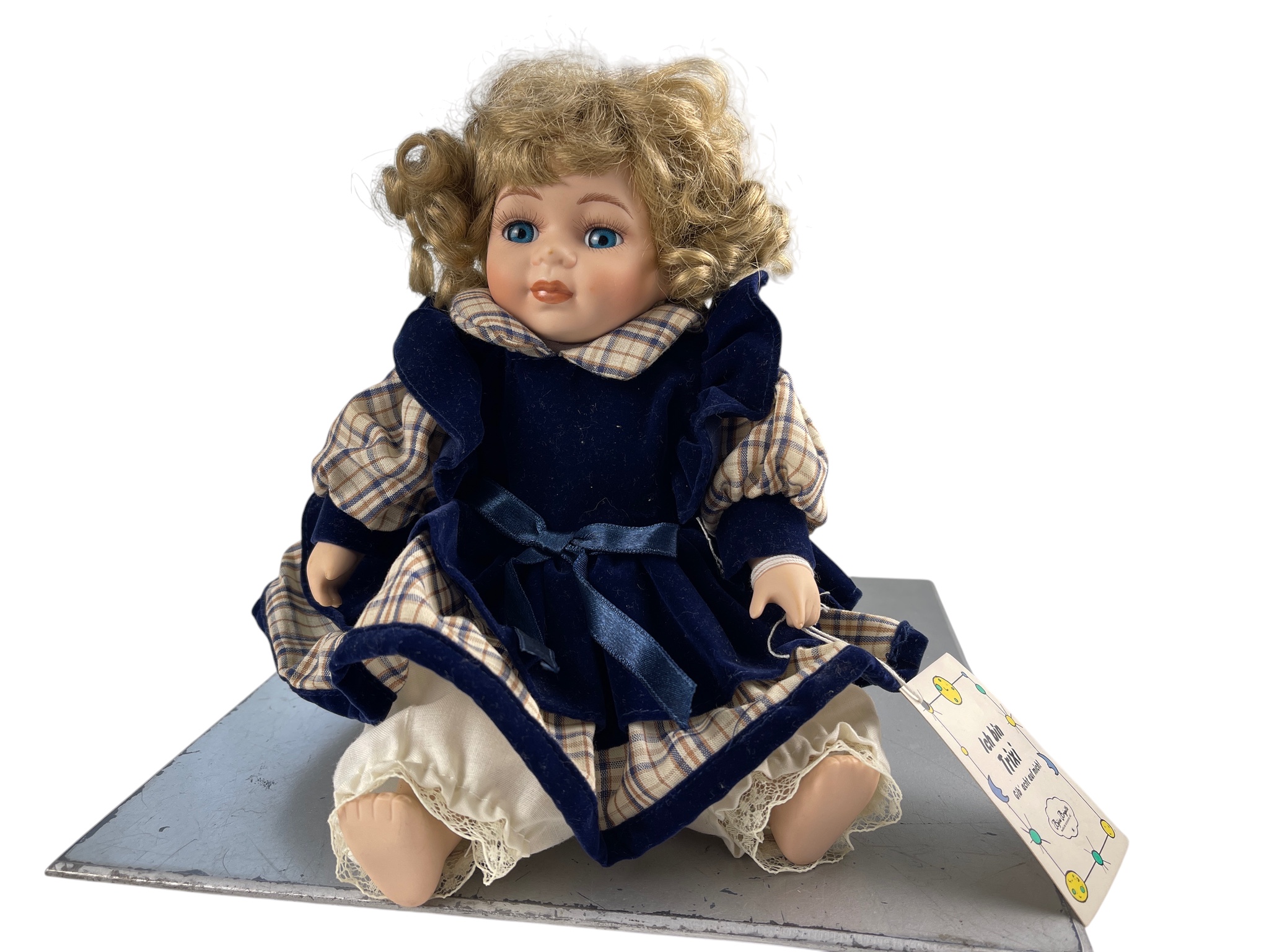 Sammler Porzellan Puppe 25 cm. Zustand siehe Fotos  