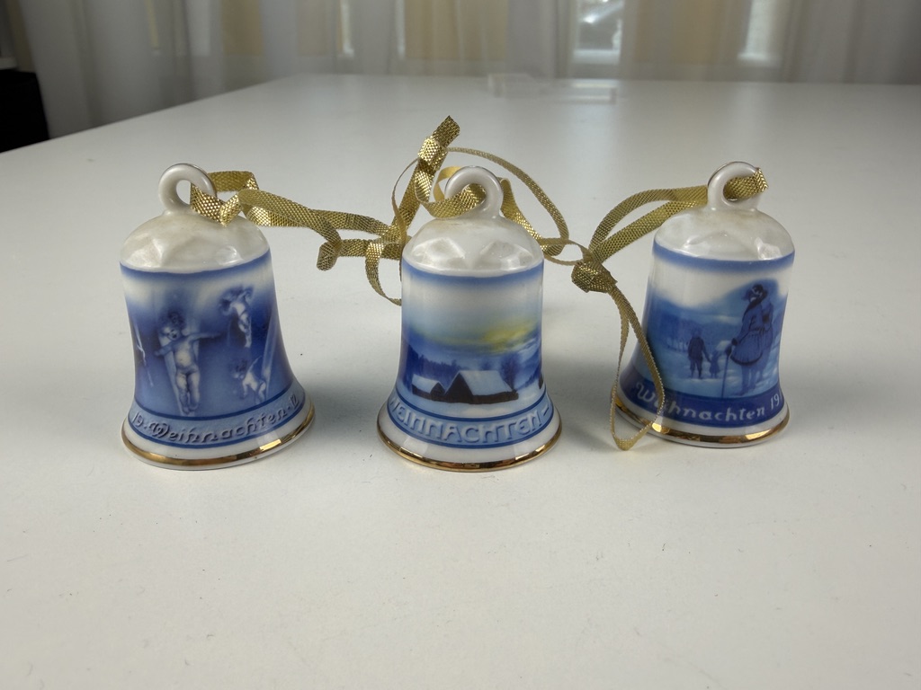 Rosenthal Porzellan 3 Glocken 5,5 cm. Top Zustand