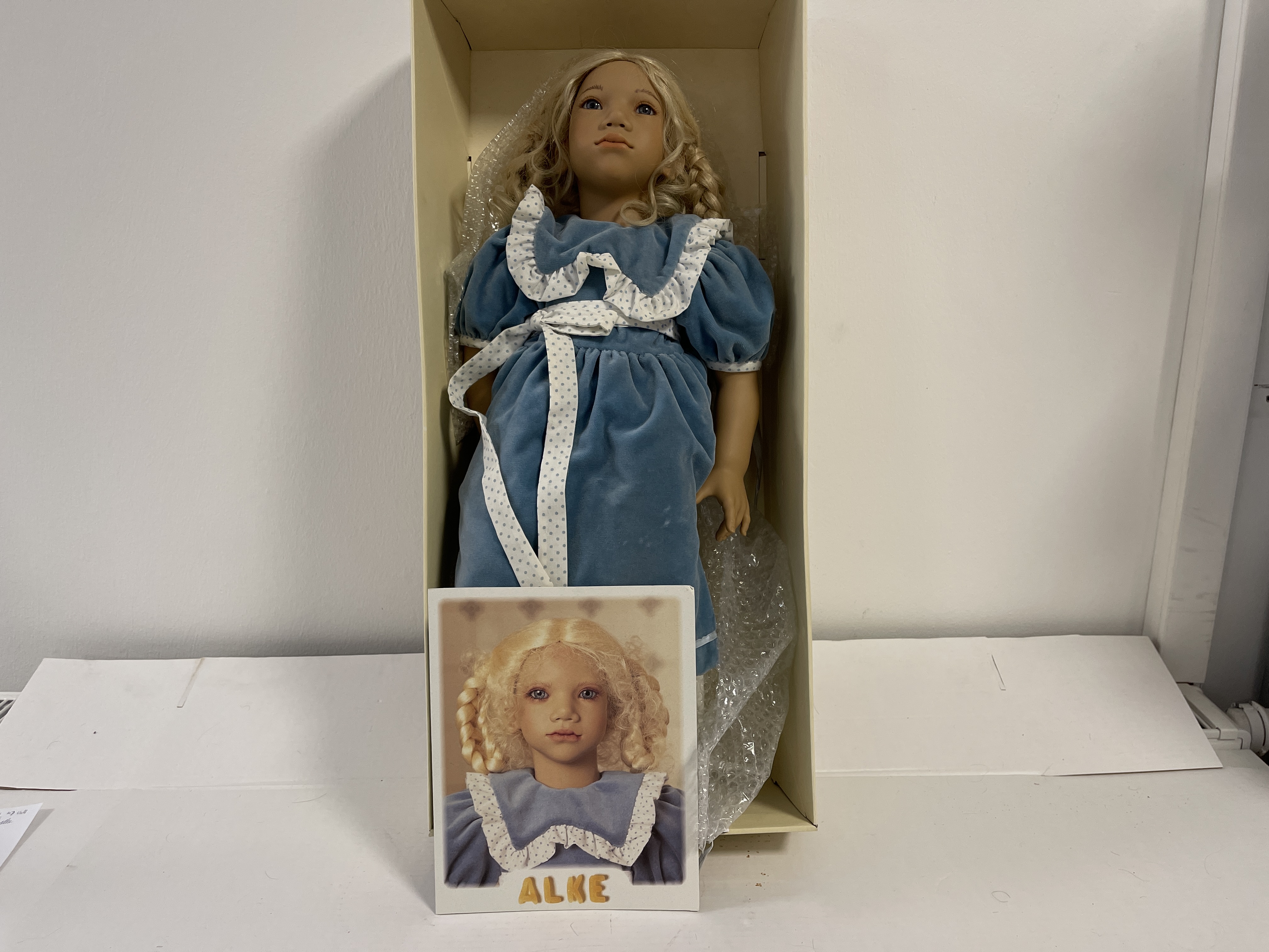 Künstlerpuppe Annette Himstedt Puppe Alke 70 cm Top Zustand 