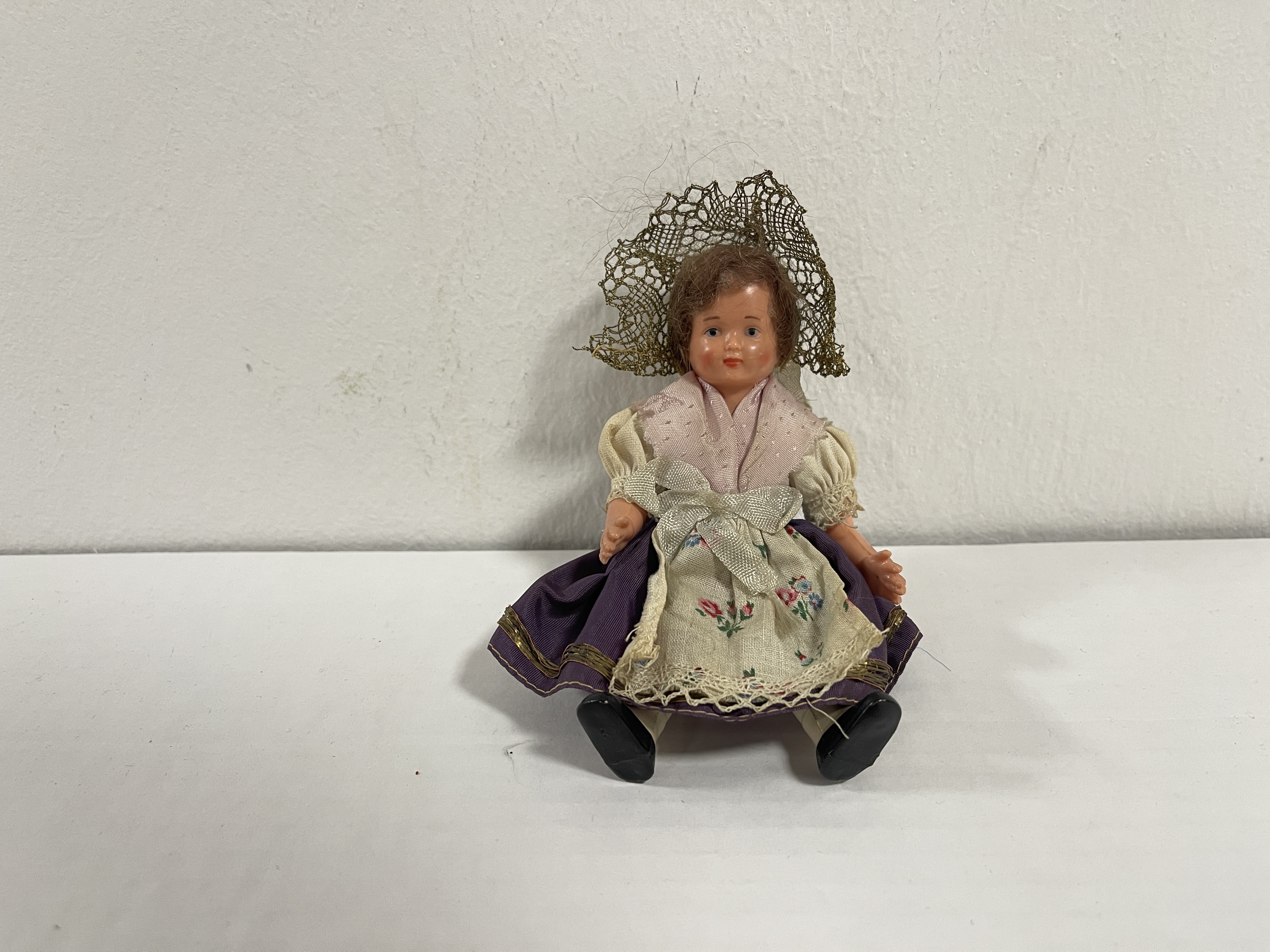 Künstlerpuppe Sammler Puppe alte Zelluloid Puppe 13 cm siehe Fotos  
