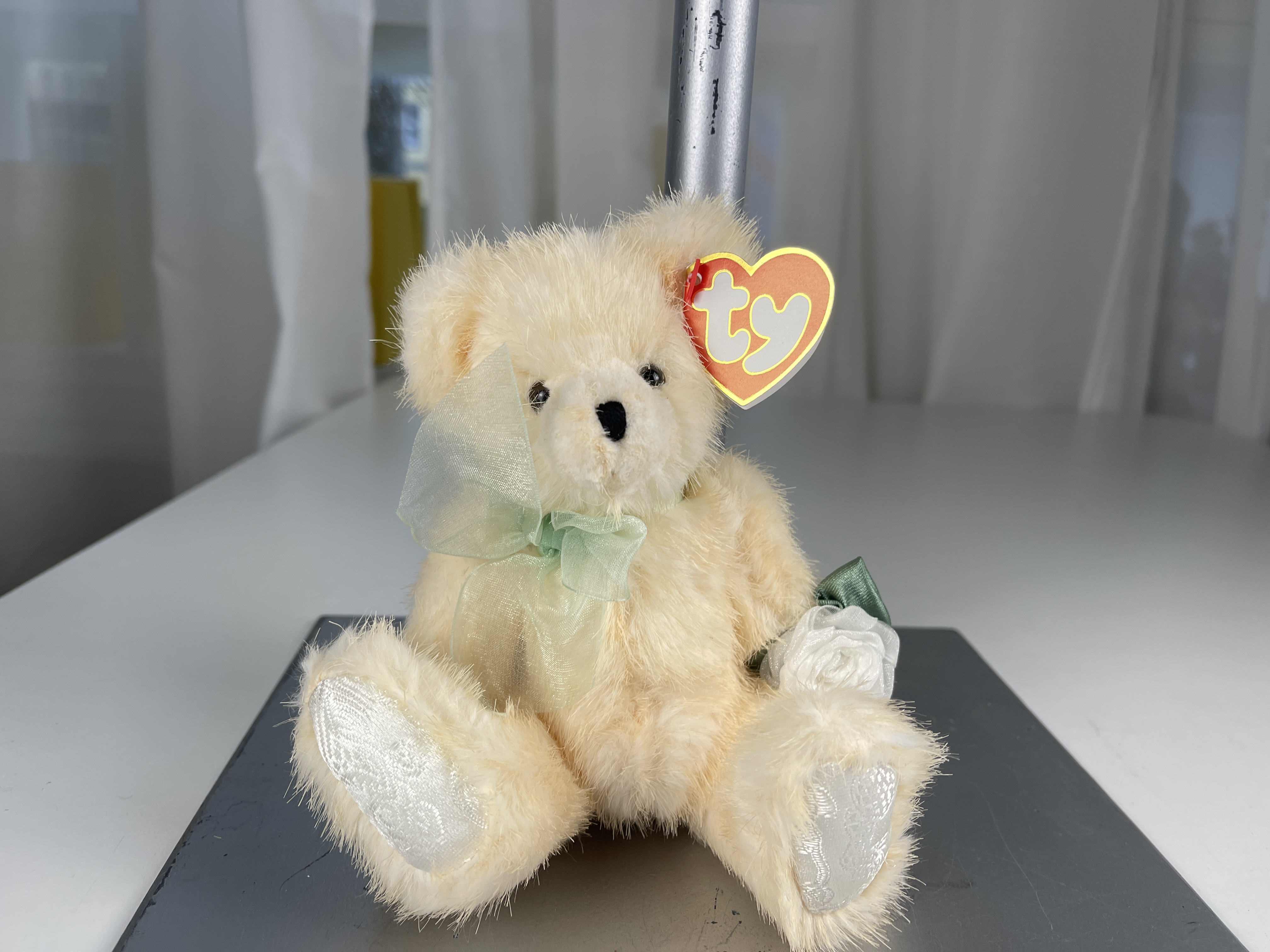 Sammler Stofftier Beanie Babies - Teddybär - 21 cm. Top Zustand  