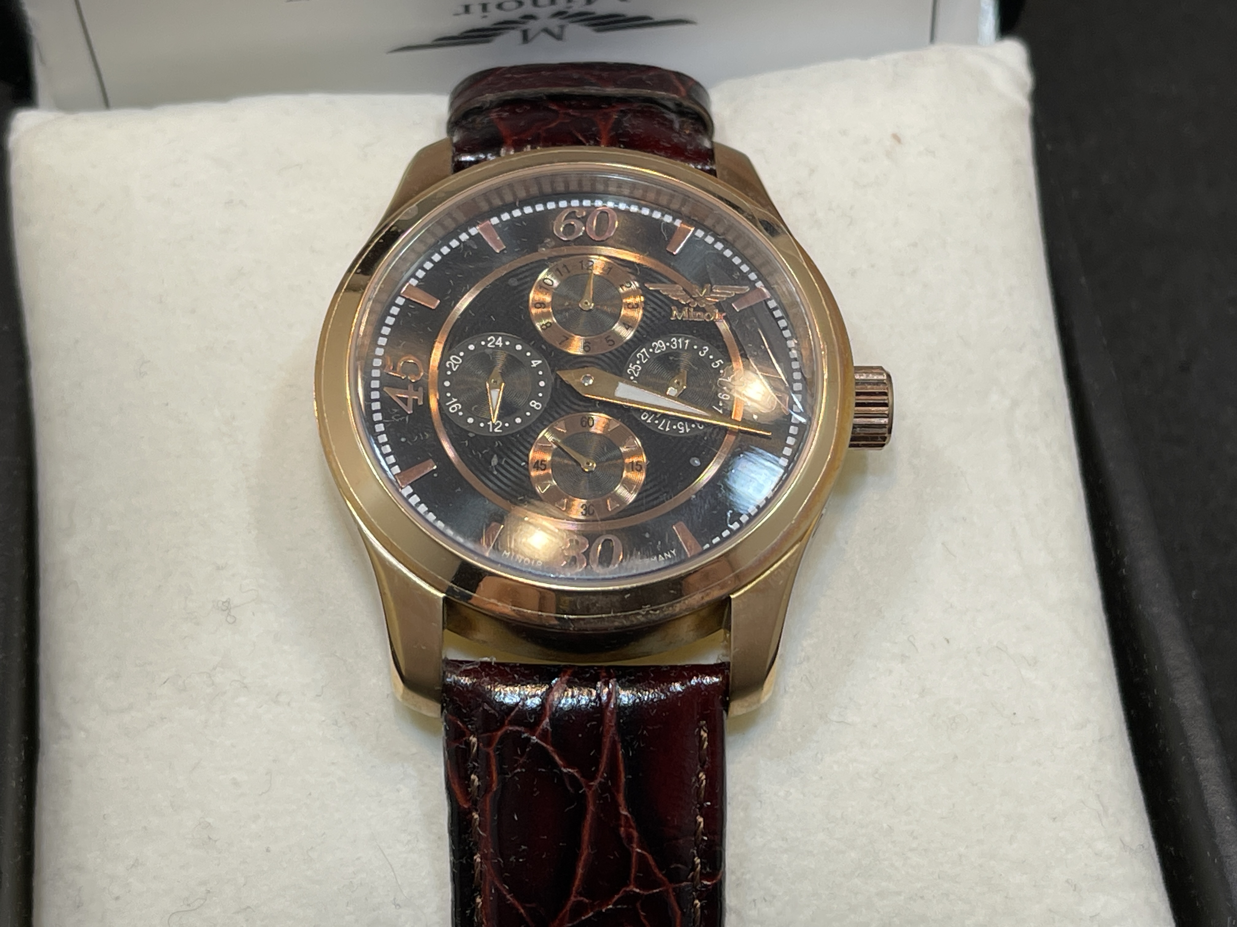 Minoir Automatikwerk Herren Armbanduhr -  Top Zustand 