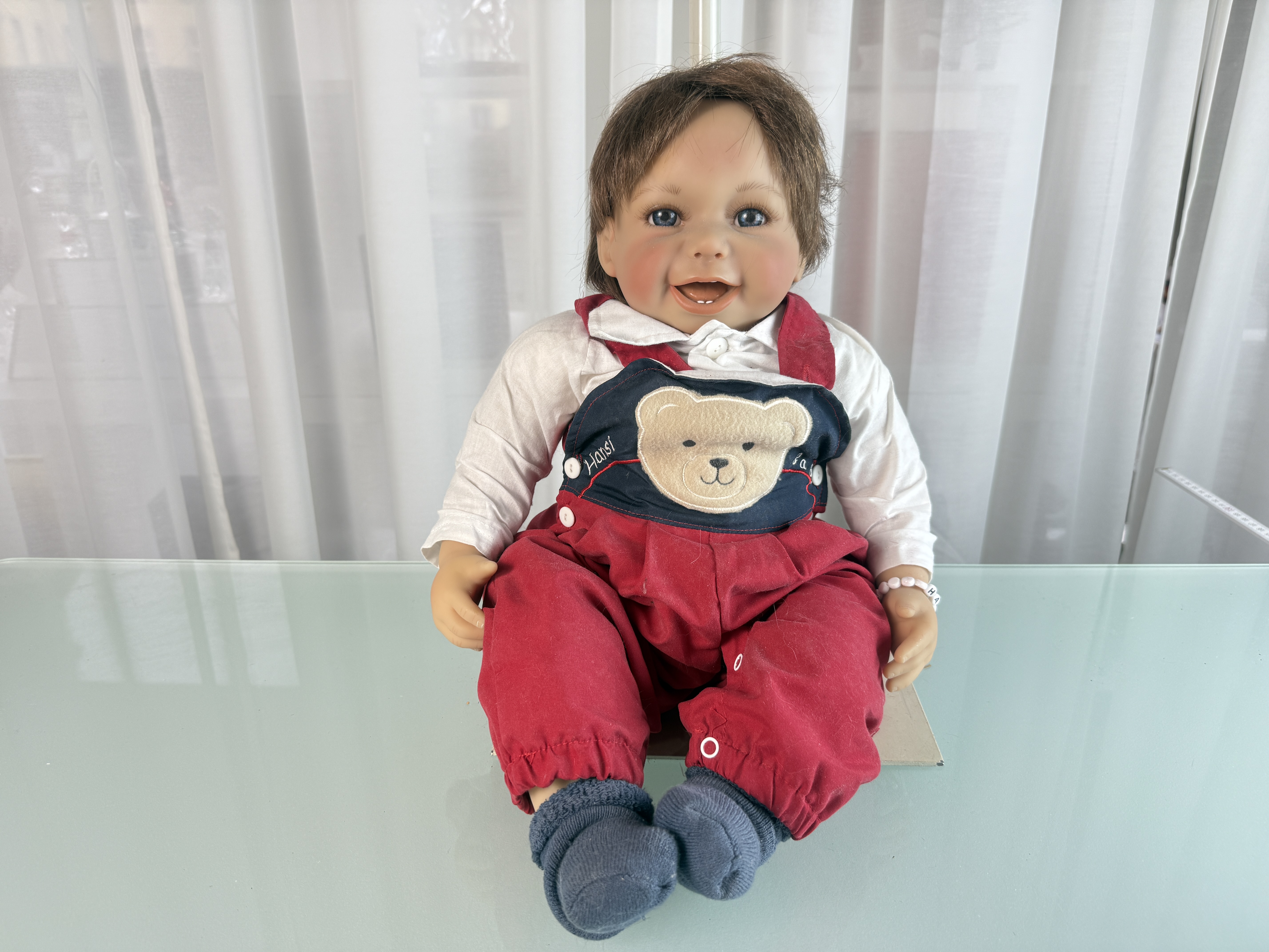 Künstlerpuppe Inge Tenbusch Vinyl Puppe 58 cm. Top Zustand 