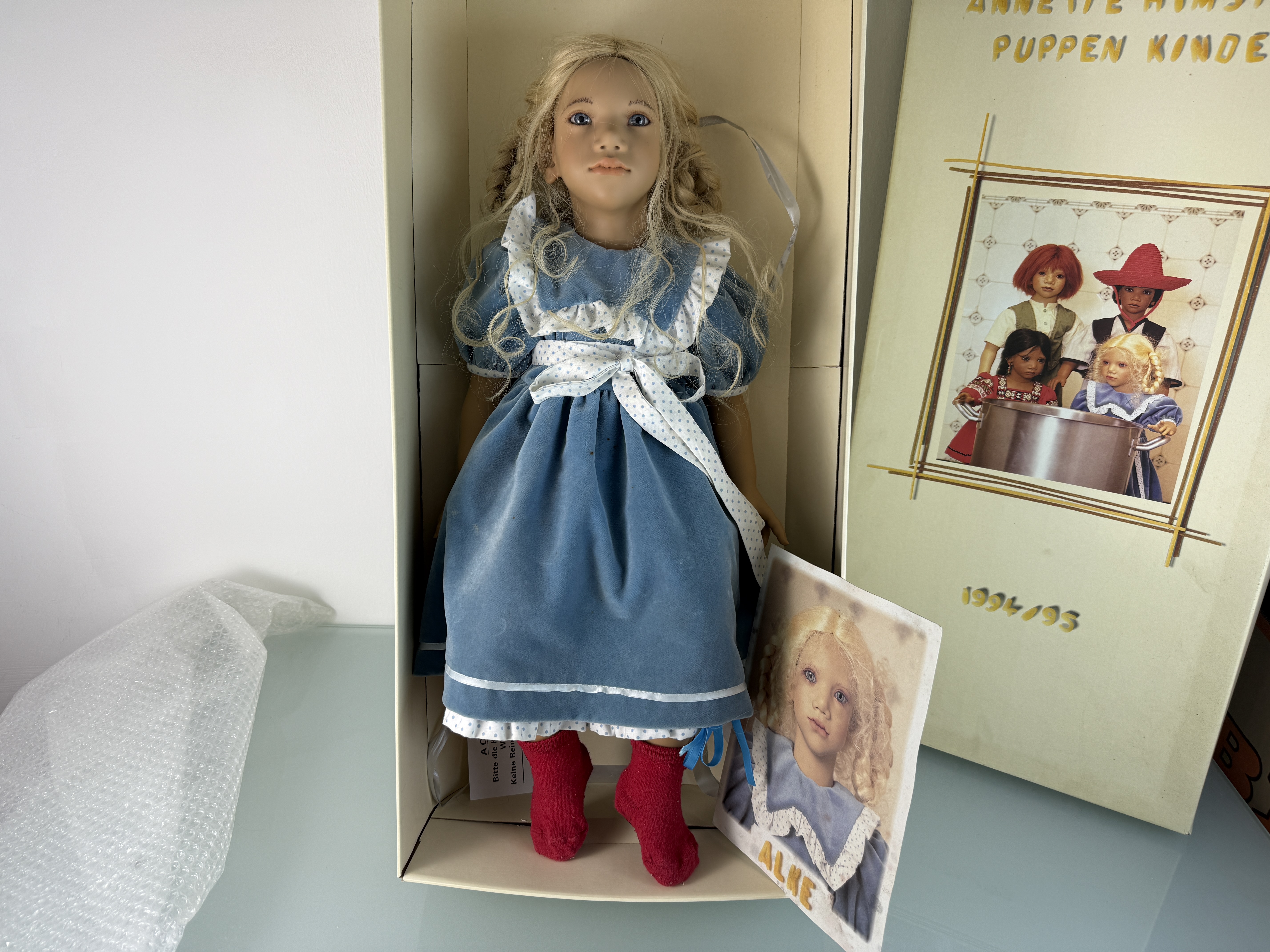 Künstlerpuppe Annette Himstedt Puppe Alke 70 cm Top Zustand 