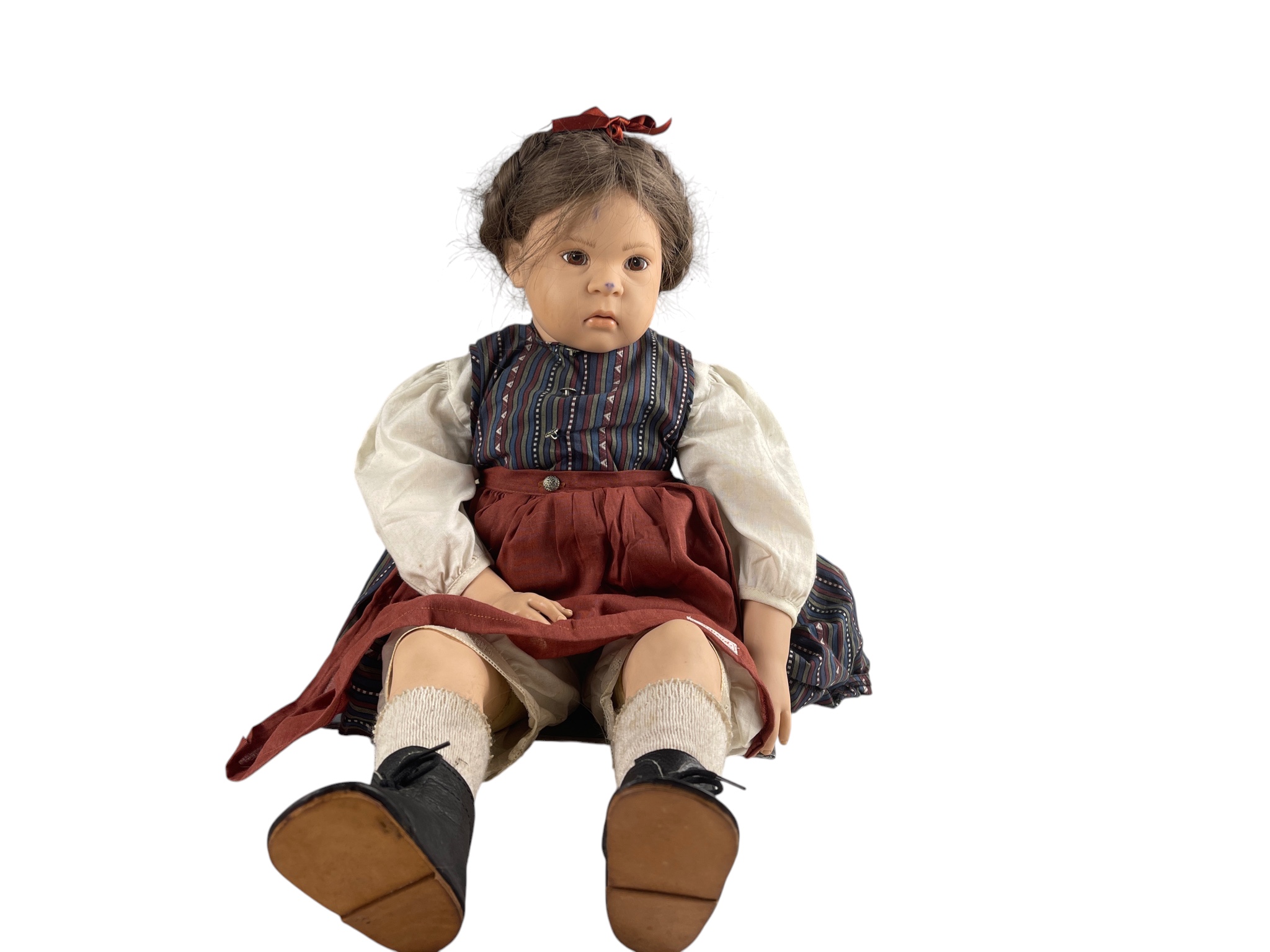 Künstlerpuppe Sabine Esche Vinyl Puppe 58 cm. Zustand  siehe Fotos  