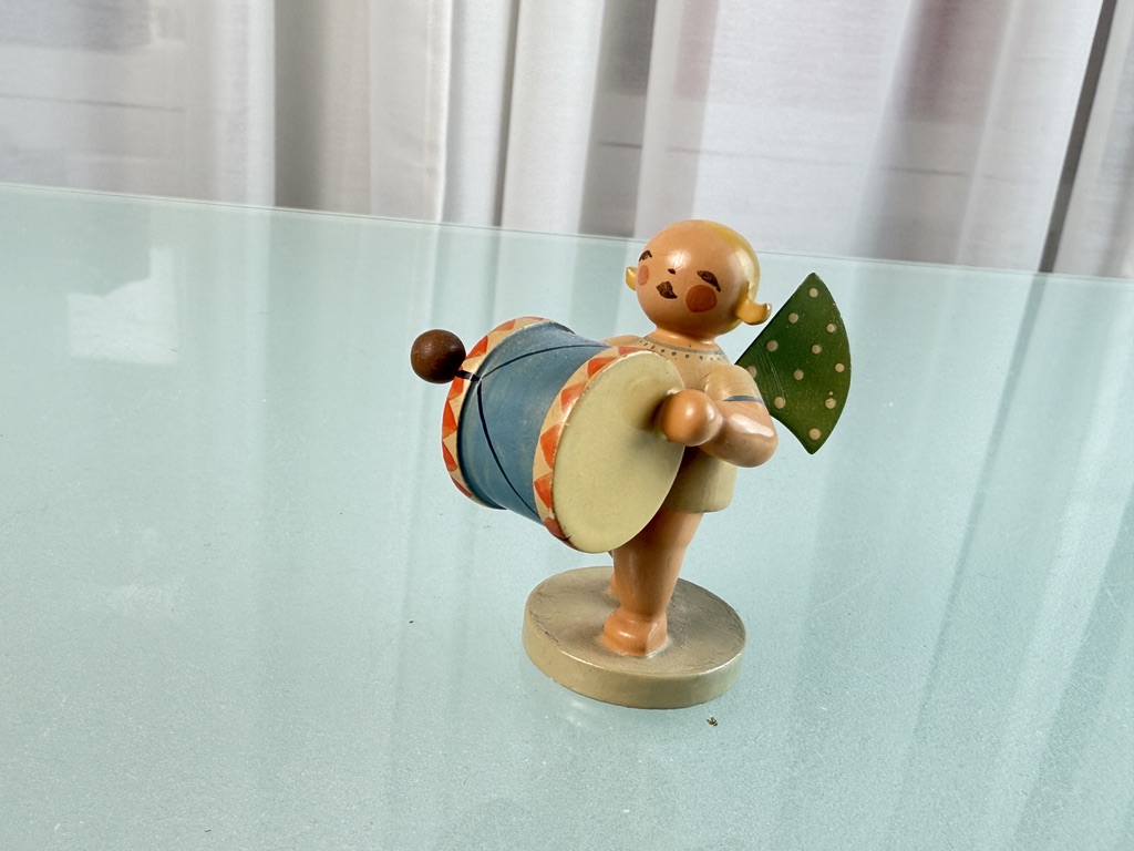 Wendt und Kühn Erzgebirge Figur Engel 5,5 cm Top Zustand 
