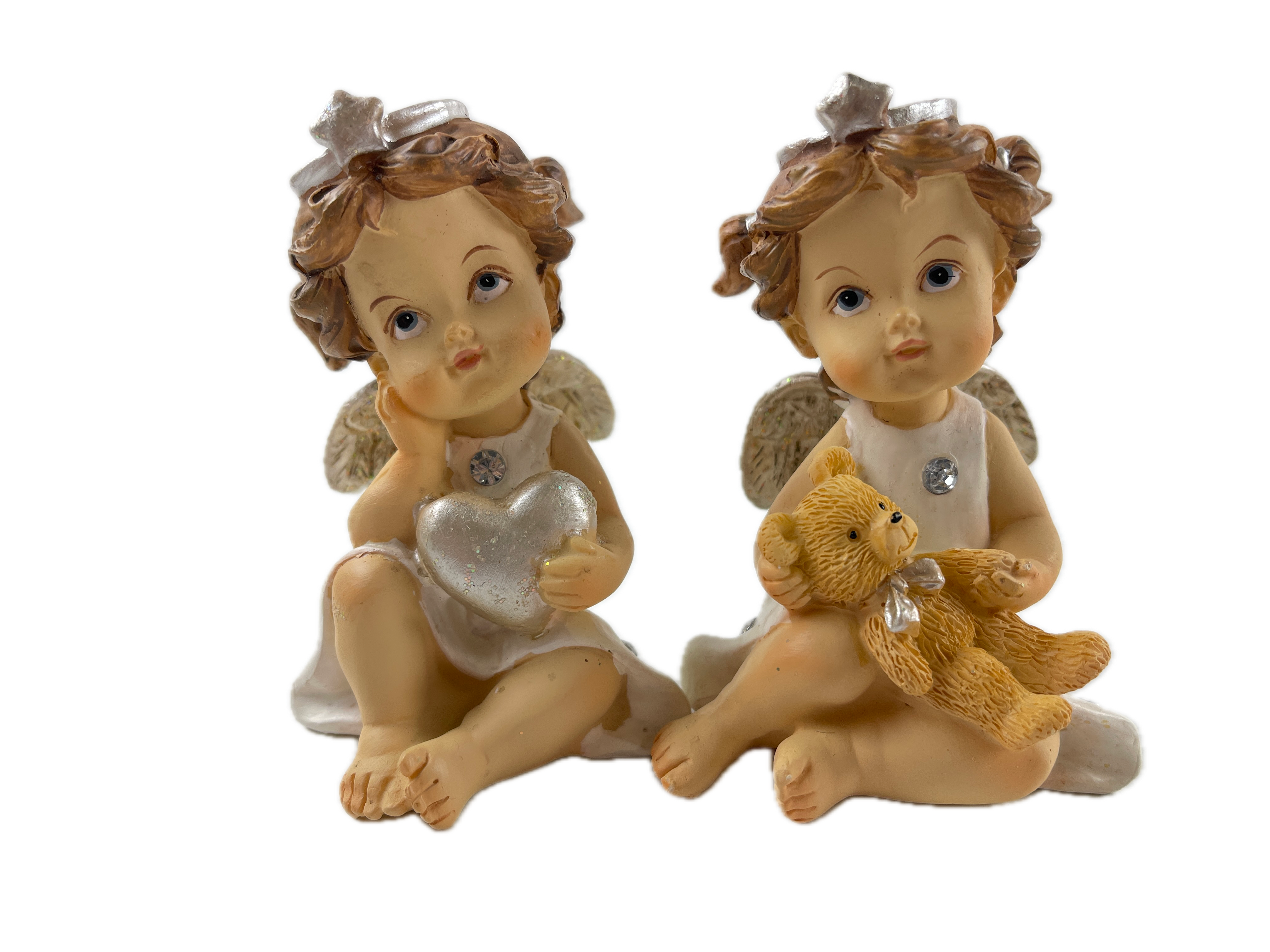 Gilde Kunststoff Sammler Figur 2 Stück je  9 cm - Zustand siehe Fotos