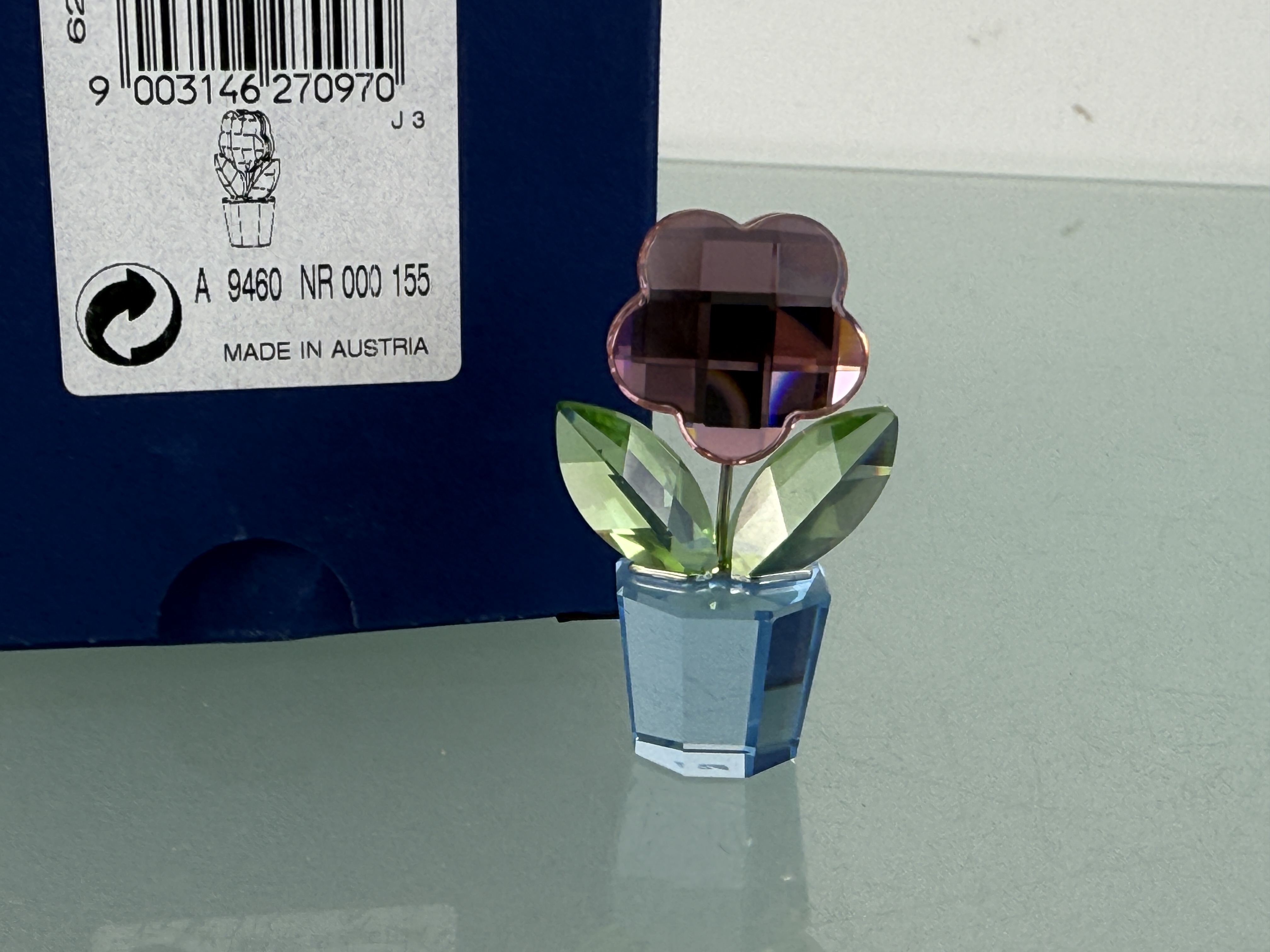 Swarovski Figur 627097 Blumentopf Blume 5 cm. Ovp & Zertifikat. Top Zustand