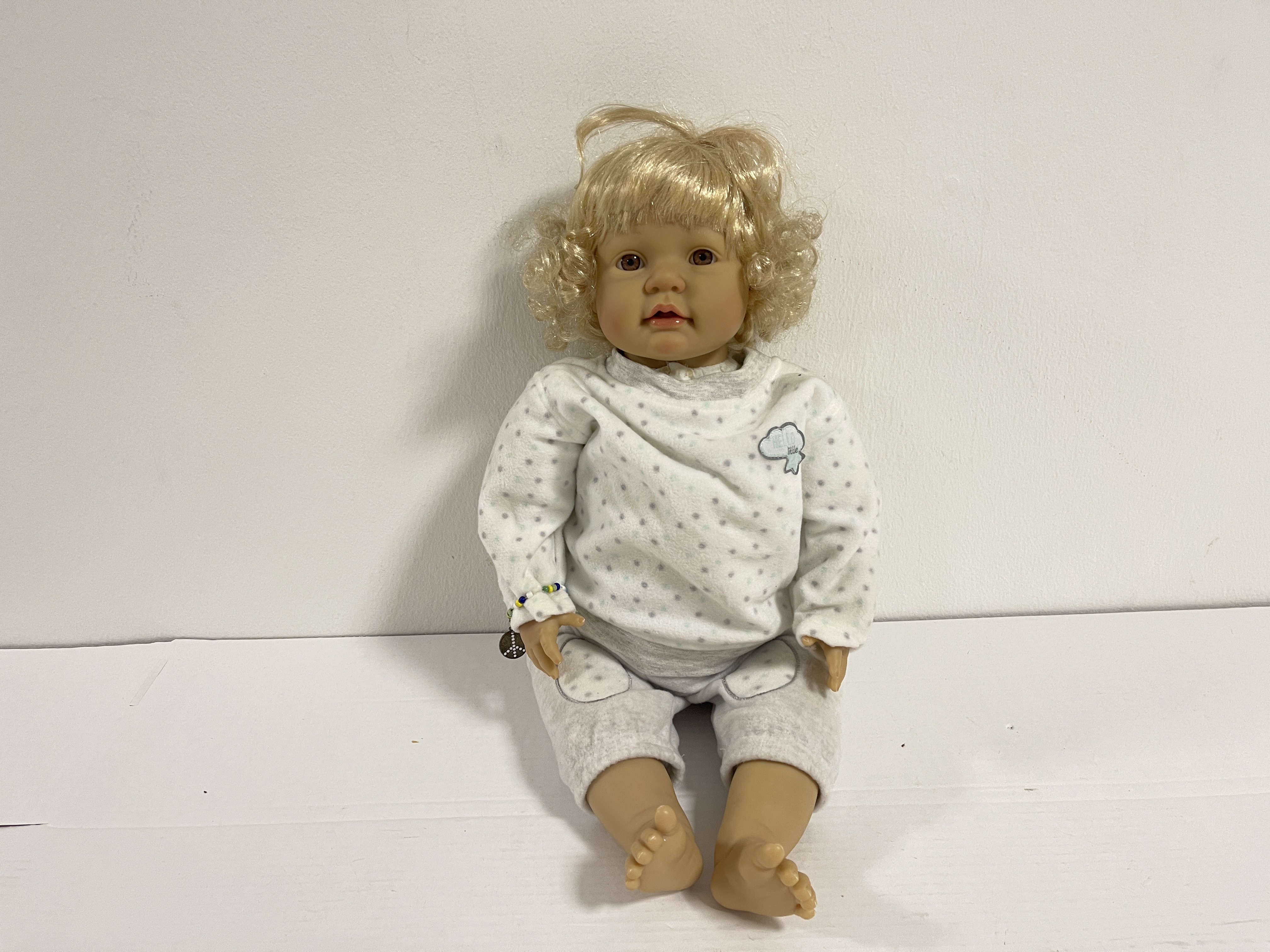  Künstlerpuppe Vinyl Puppe 50 cm. Zustand siehe Fotos
