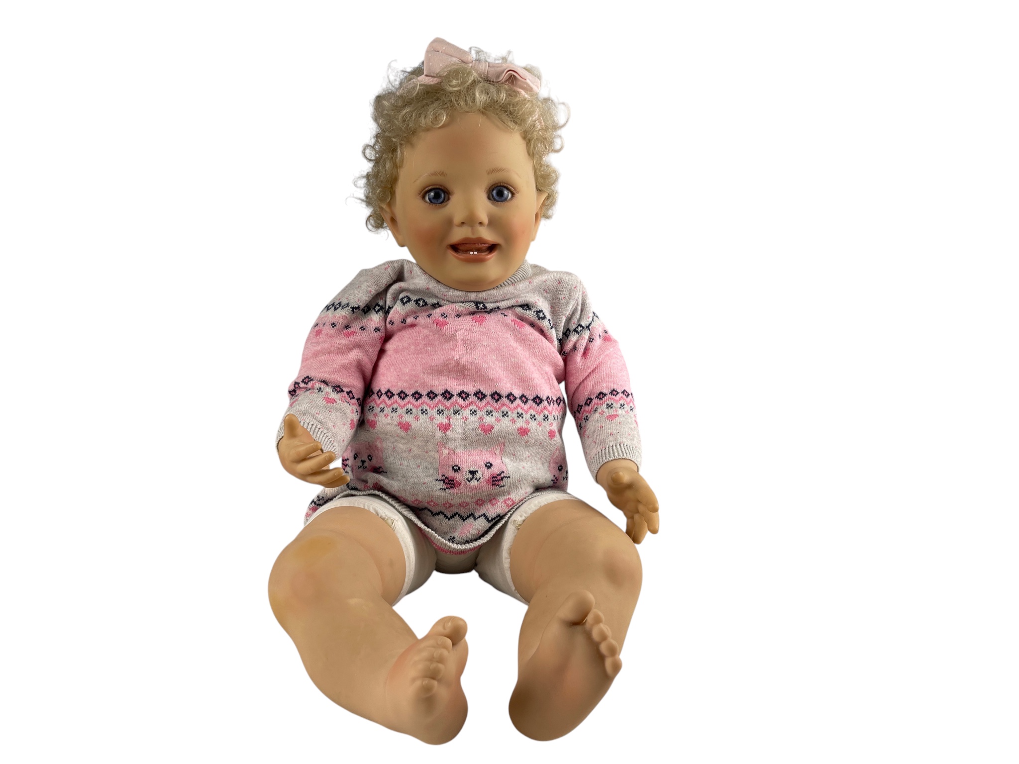 Künstlerpuppe Donna Rubert Vinyl Puppe 60 cm. Zustand siehe Fotos 