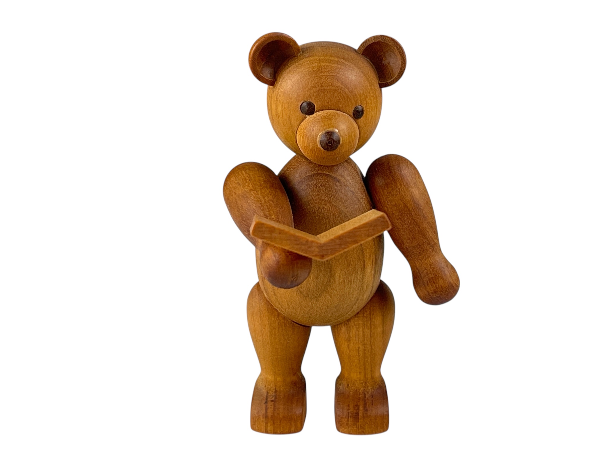 Erzgebirge Seiffener Figur Teddybär 9,5 cm. Top Zustand  