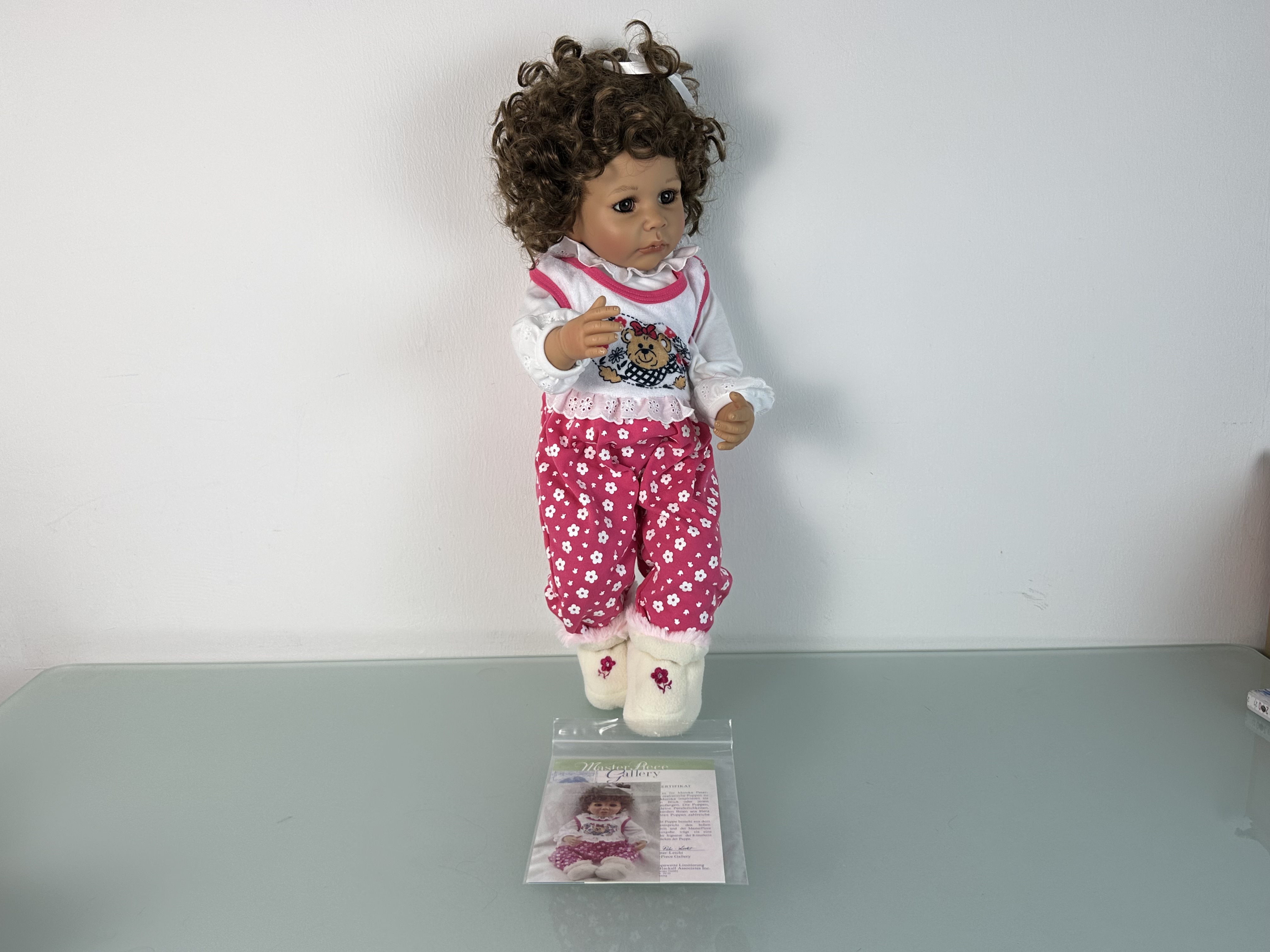Künstlerpuppe Puppe Monika Peter Leicht Vinyl Puppe 59 cm. Top Zustand
