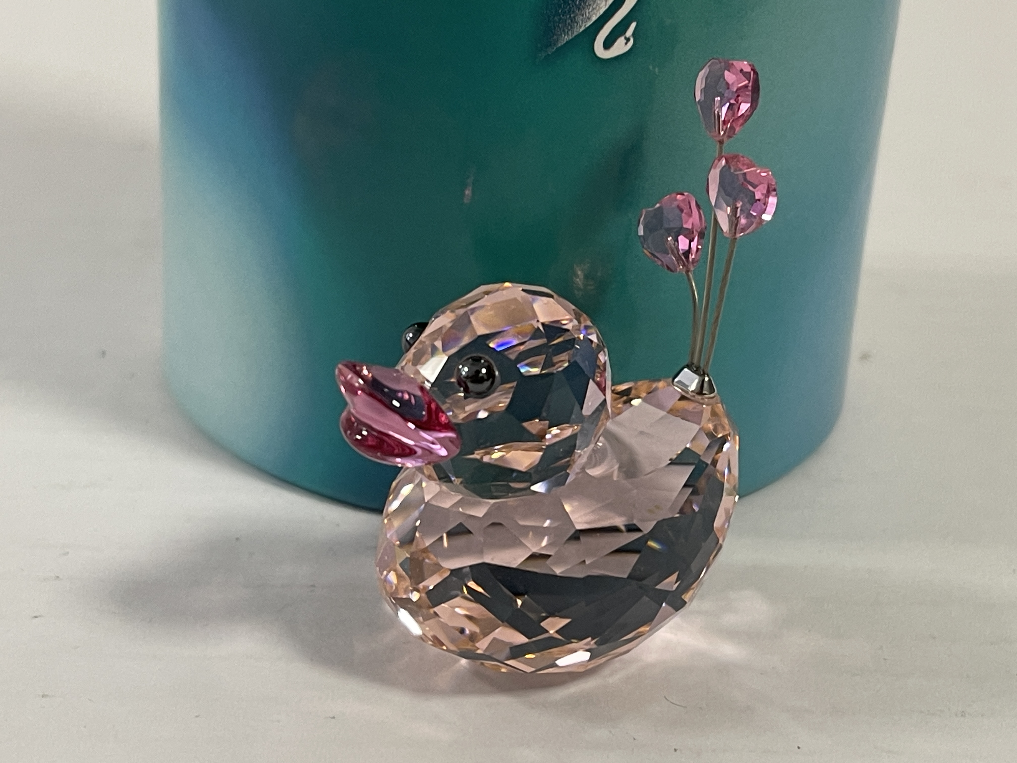  Swarovski Figur 1143438 Happy Duck Sweeheart 5,5 cm mit Ovp + Zertifikat. Top Zustand 