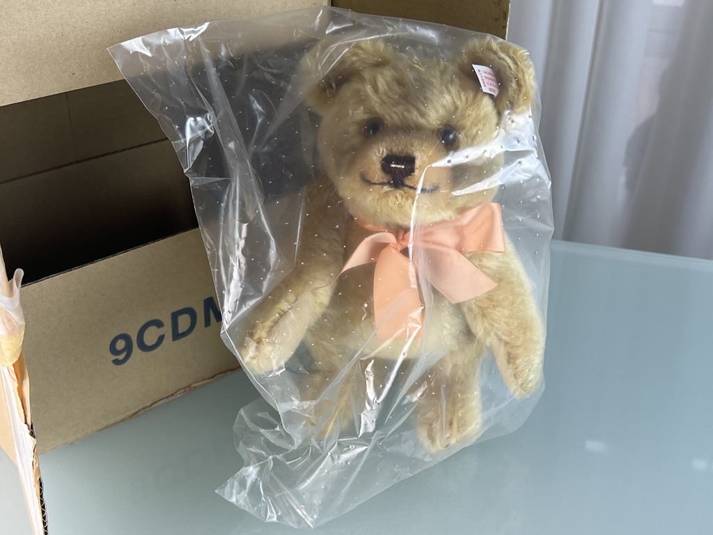 Steiff Tier Sammler 671586 TeddyBär Jackie 23 cm. Top Zustand  Ungeöffnet