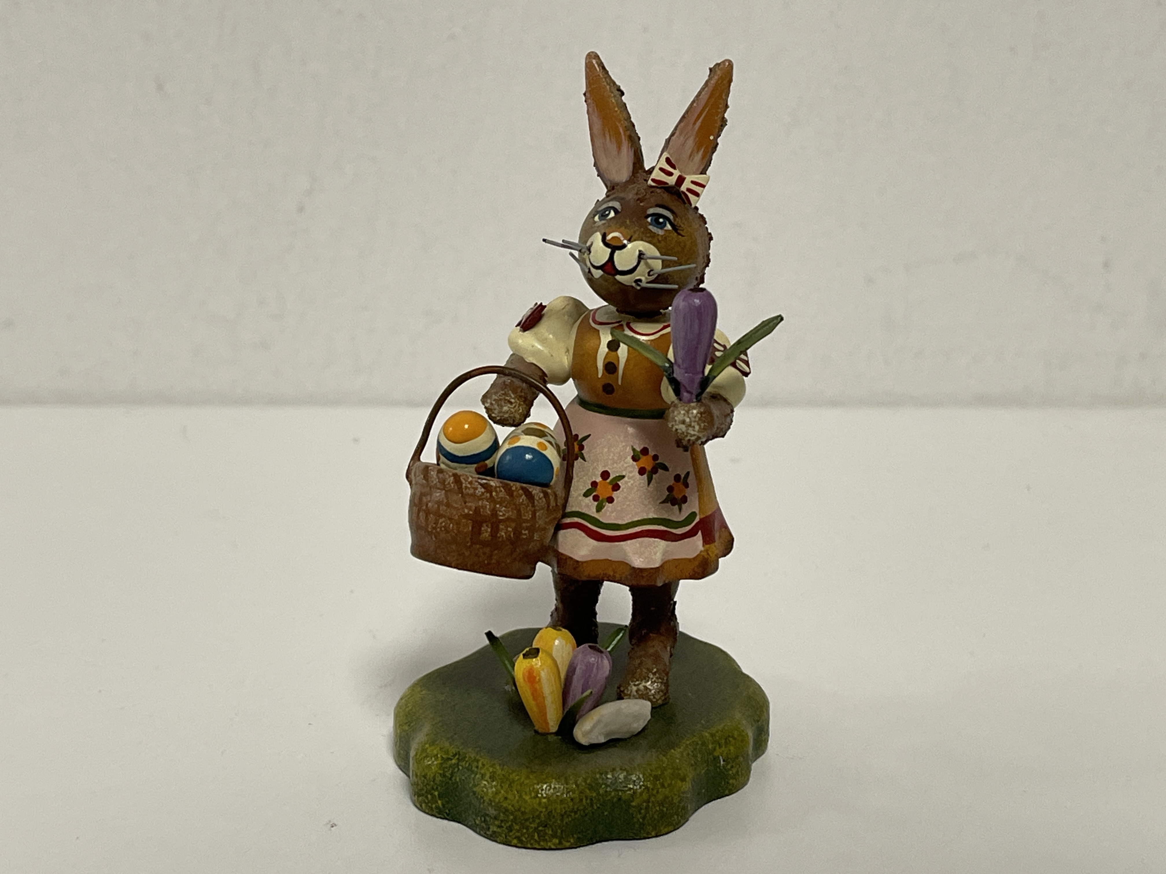 Erzgebirge Sammler Figur Hubrig Hase 9 cm. Top Zustand   