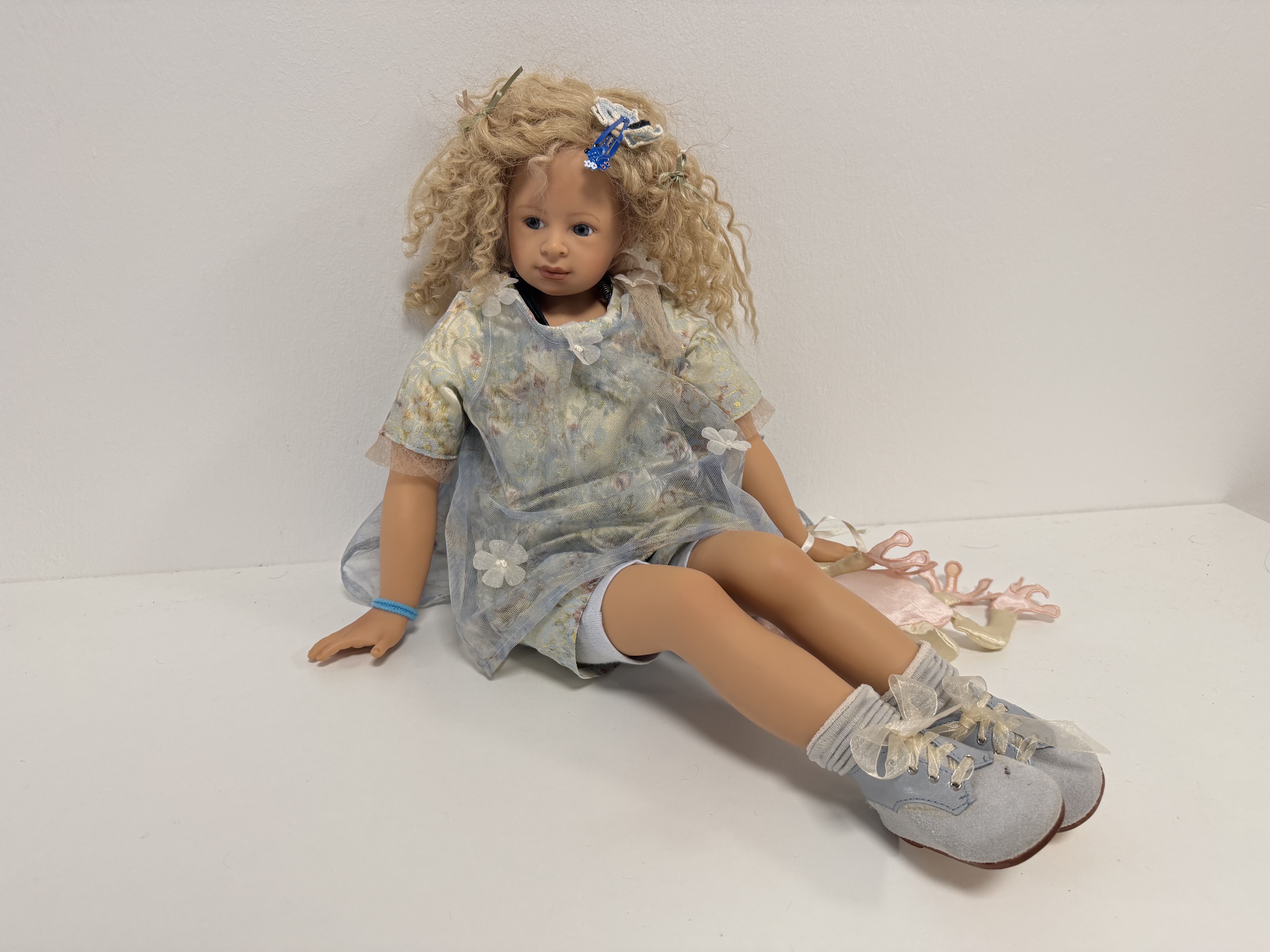 Heidi Plusczok Künstlerpuppe Vinyl Puppe 67 cm. Top Zustand