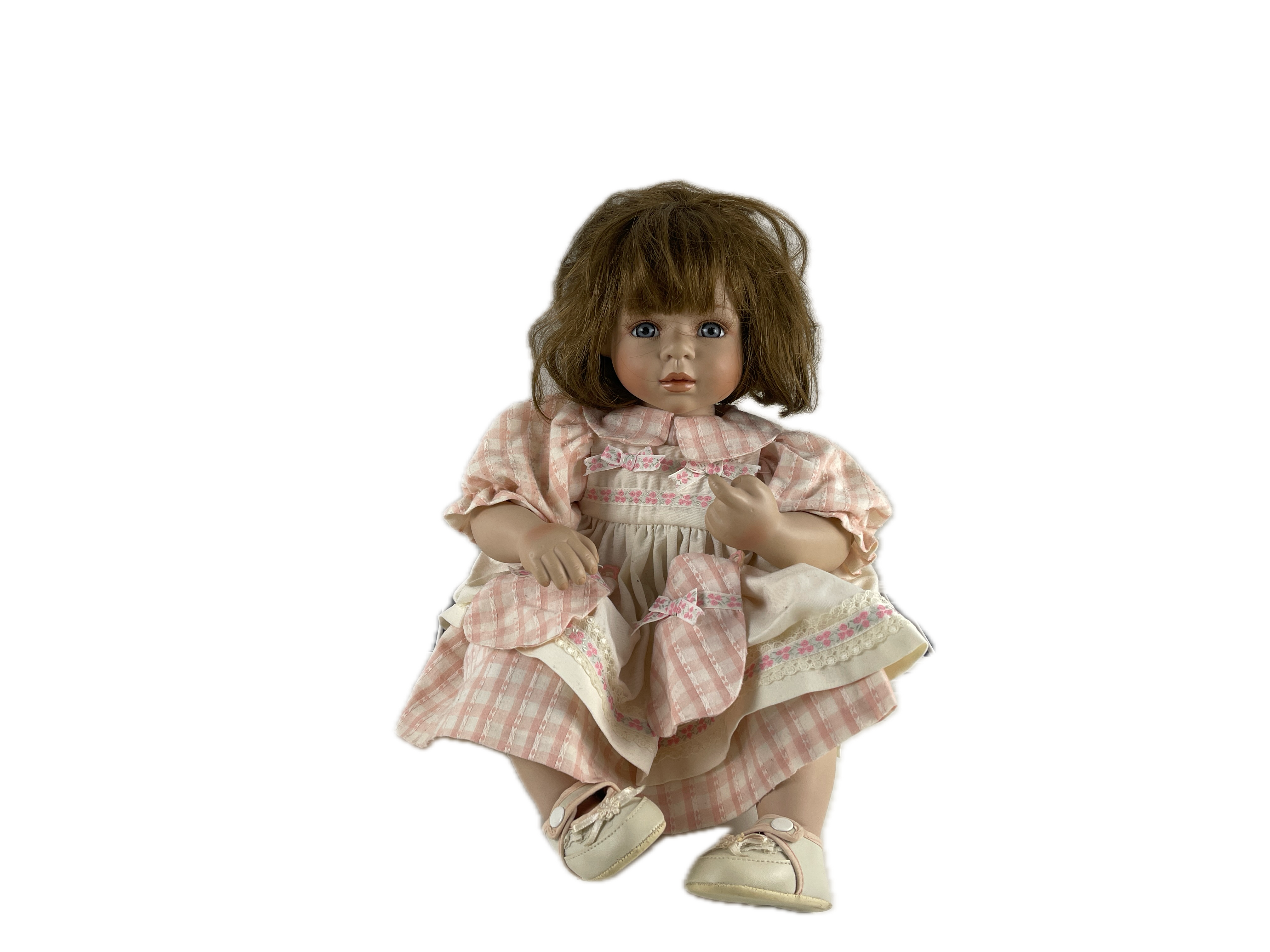Künstlerpuppe Porzellan Puppe 25 cm. Top Zustand 