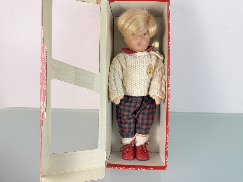 Käthe Kruse Sammlerpuppe Puppe 38 cm Top Zustand 